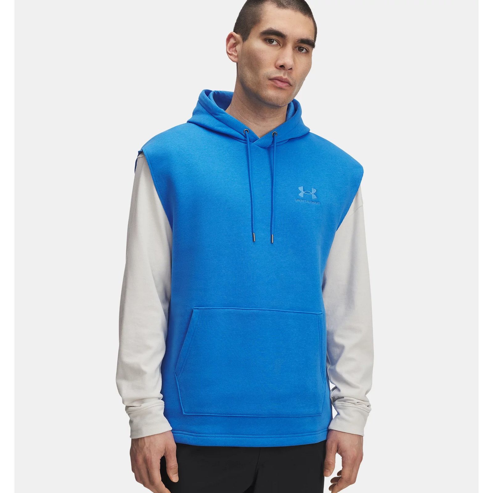 Under Armour NWT Under Armour UA Icon Fleece Men's Sleeveless Hoodie Size US L / EU 52-54 / 3 - 1 Thumbnail