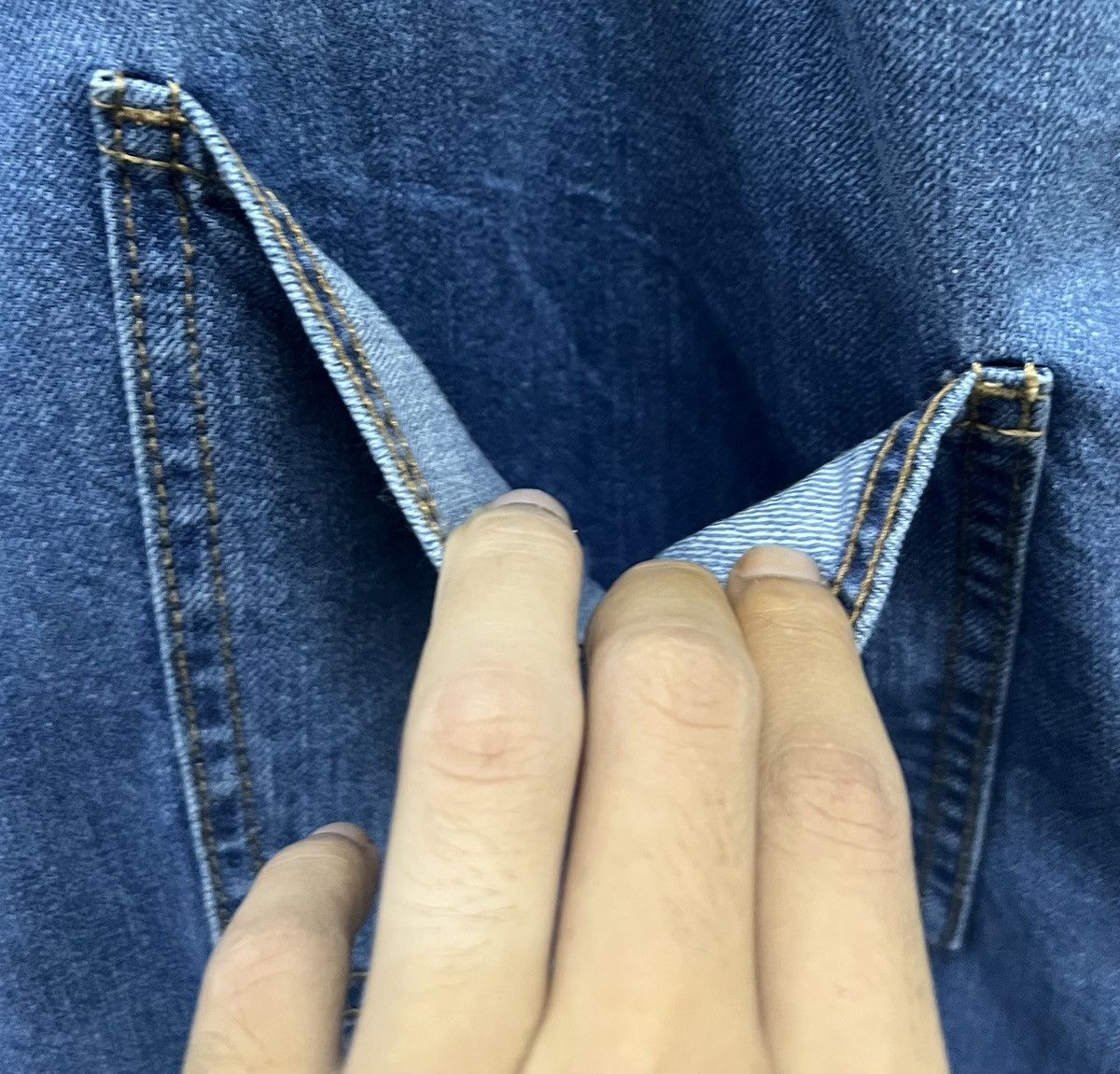 GU × Vintage GU Women's Denim Overalls - Size 3XL Size US 38 / EU 54 - 11 Thumbnail