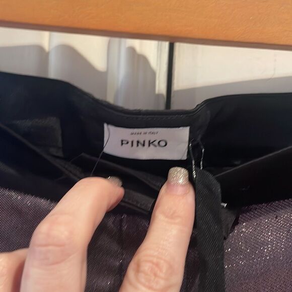 Pinko Pinko purple metallic trousers with contrasting satin NWT 4 Size 27" / US 4 / IT 40 - 9 Thumbnail