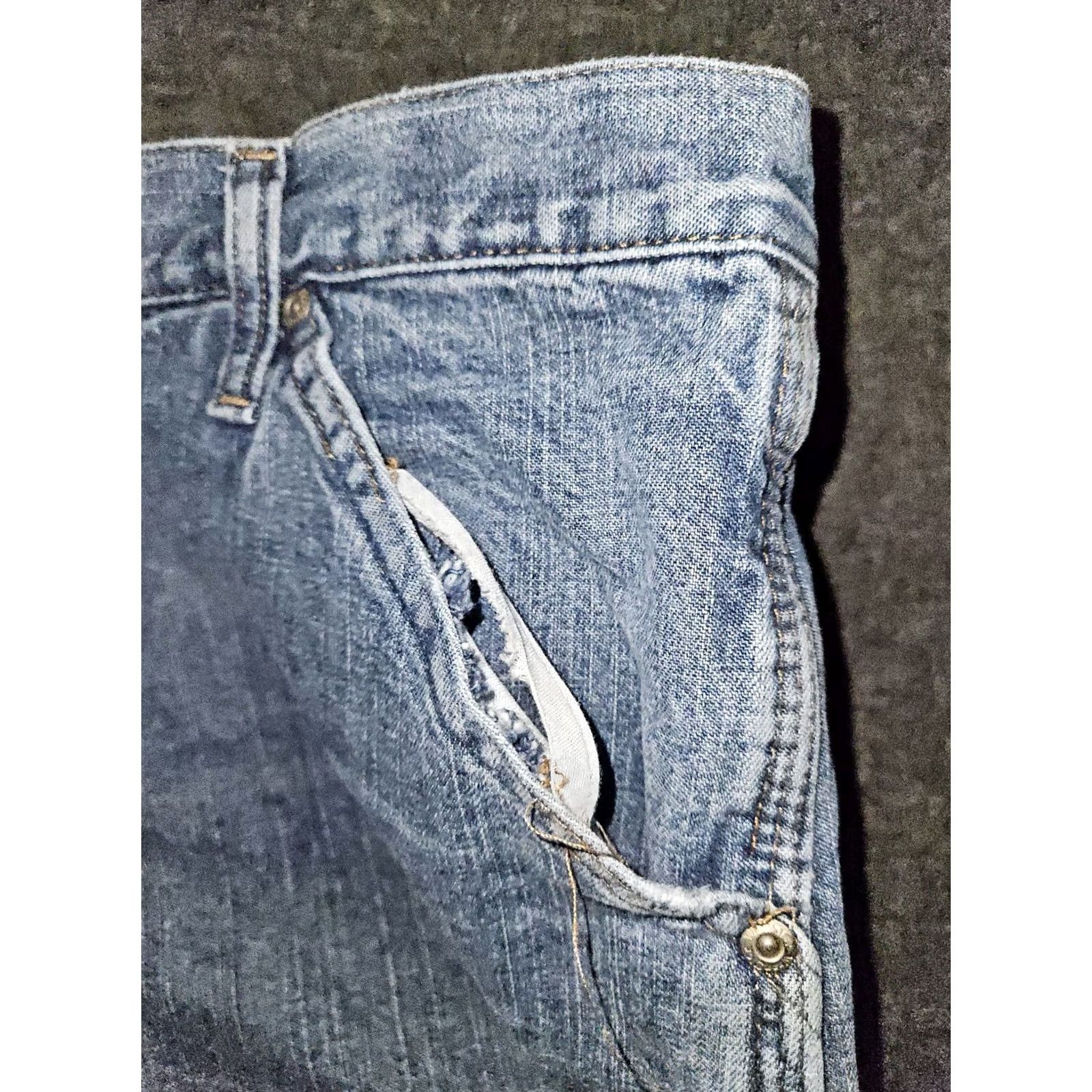 Wrangler VINTAGE Wrangler Carpenter Jeans Men's 38x32 Blue Denim Western Cowboy Workwear Size US 38 / EU 54 - 6 Thumbnail