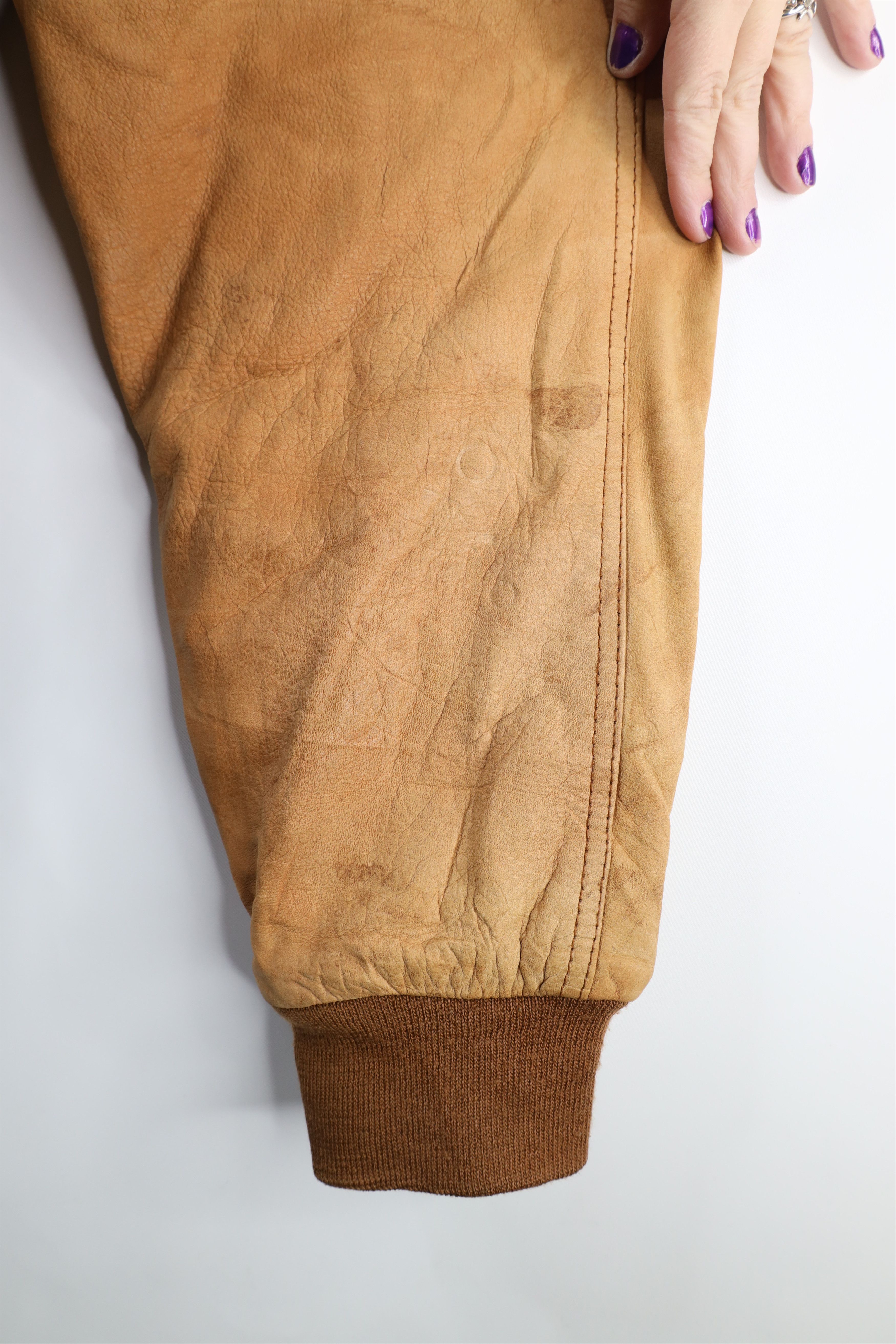 Marlboro × Vintage Vintage 90s Marlboro Suede Leather Bomber Jacket Brown Size US XL / EU 56 / 4 - 12 Thumbnail