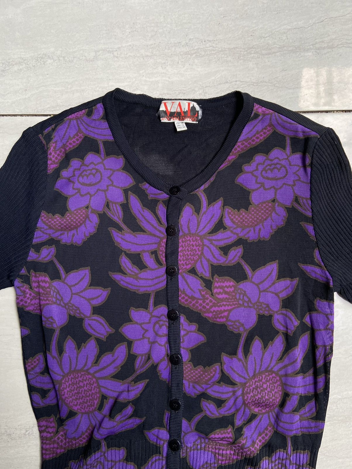 Valentino VALENTINO Knit T-shirt Size US XS / EU 42 / 0 - 3 Thumbnail