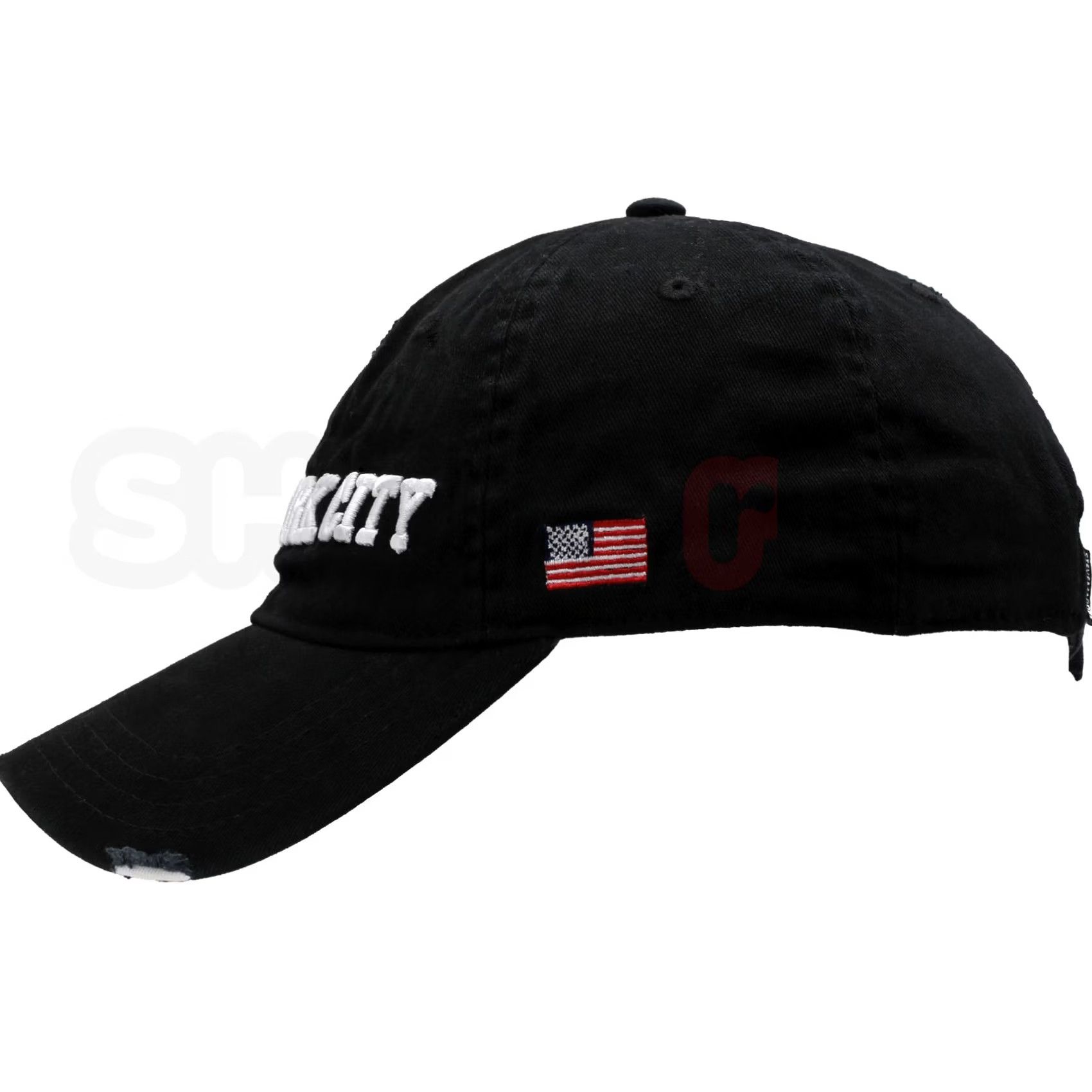 Steve Madden VINTAGE Steve Madden NWT MH-185NY Distressed New York City Strapback Dad Baseball Cap Size ONE SIZE - 2 Thumbnail