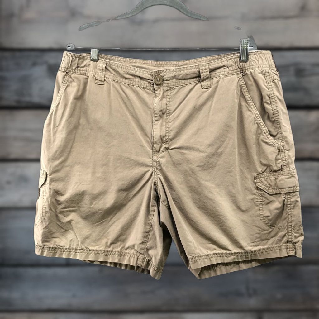 Vintage Columbia Cargo Shorts Mens 40x8 Tan Khaki Lightweight Outdoors Hiking Utility Shorts Size US 40 / EU 56 - 1 Thumbnail