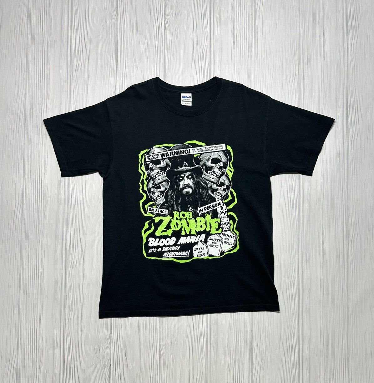Band Tees Vintage Rob Zombie Blood Mania Skull T-Shirt Merch Size US L / EU 52-54 / 3 - 1 Thumbnail