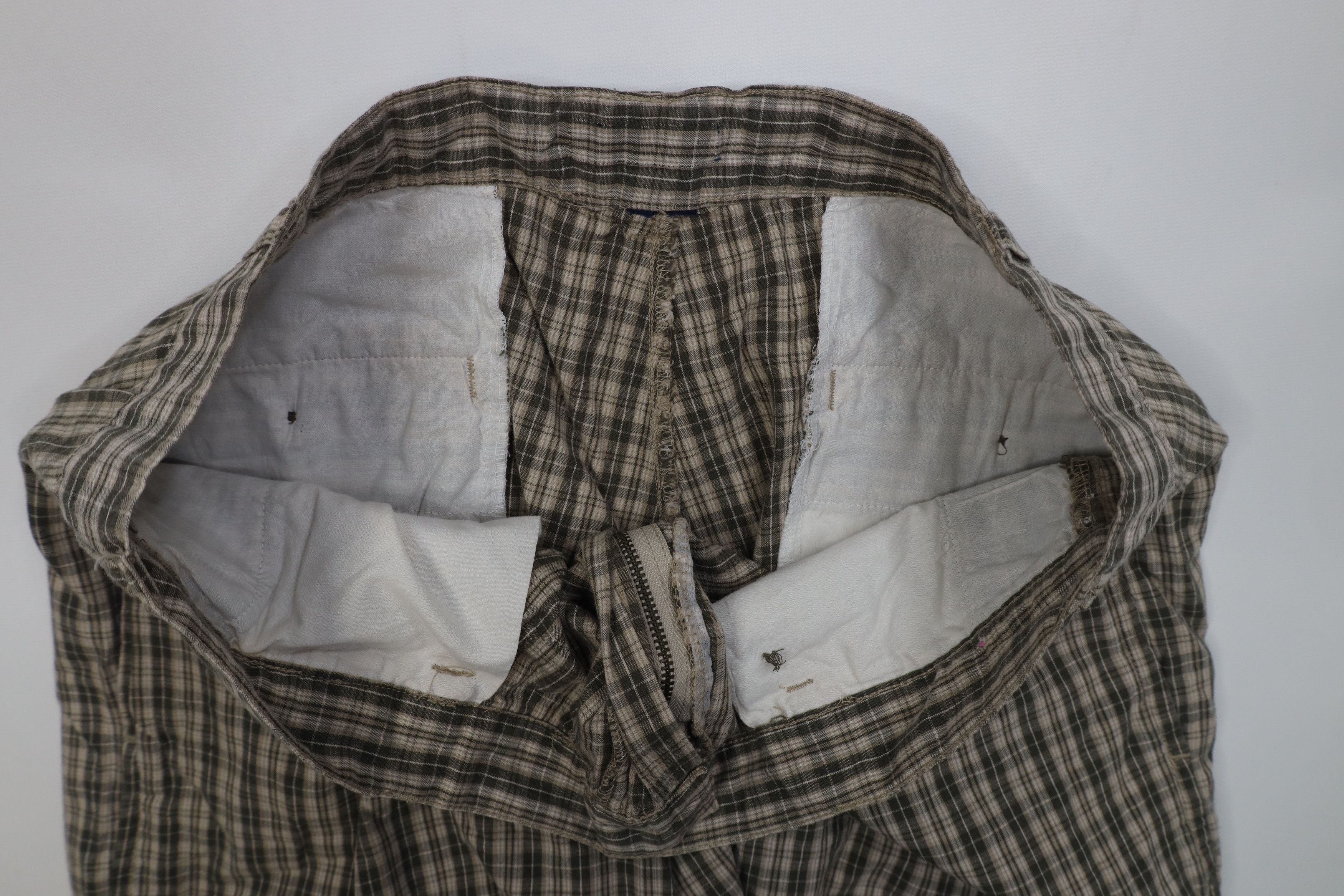 Vintage Vintage 90s Streetwear Fit Pleated Chino Shorts Plaid Size US 36 / EU 52 - 6 Thumbnail