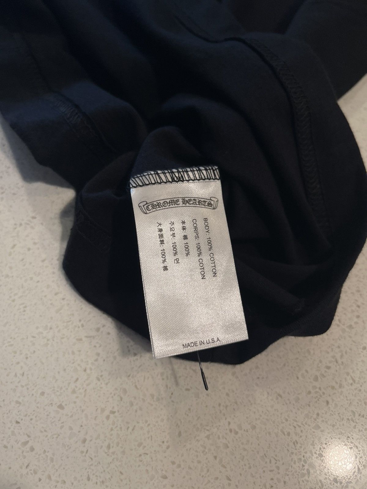 Chrome Hearts Chrome Hearts Scroll Logo Pocket Tee Size US M / EU 48-50 / 2 - 8 Thumbnail
