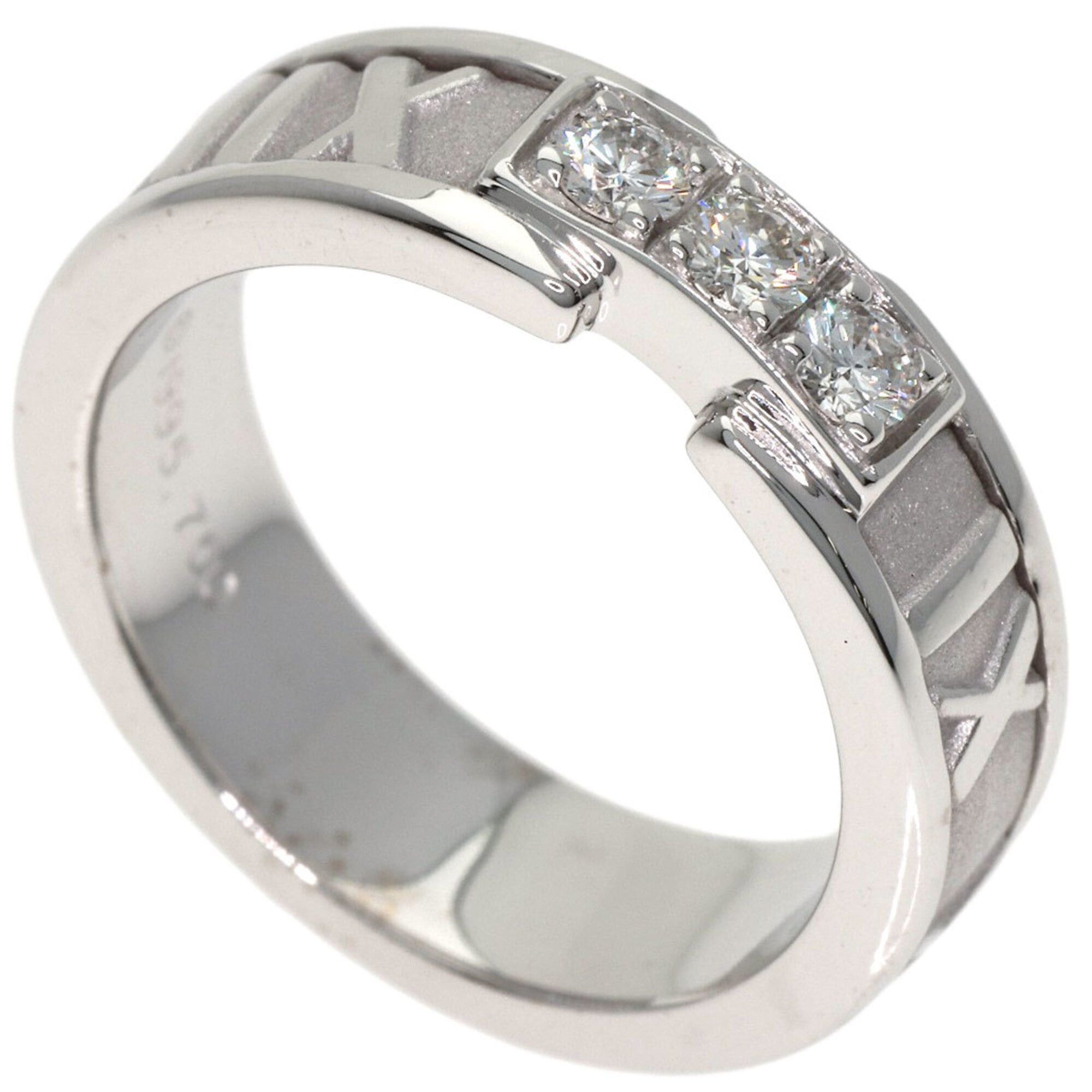 Tiffany & Co. Tiffany & Co. Atlas Diamond Ring, 18K White Gold, Women's. Size ONE SIZE - 1 Thumbnail