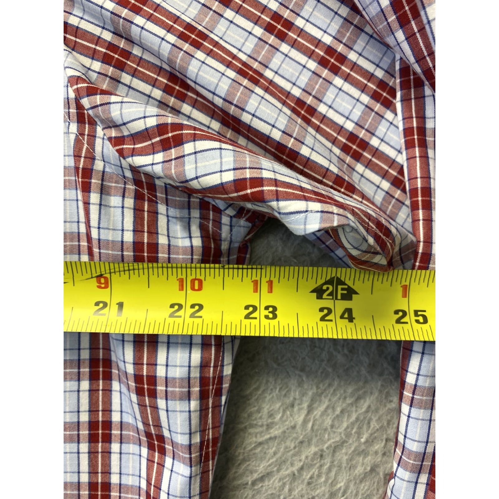 Banana Republic BANANA REPUBLIC Men Button Up Shirt L Long Sleeve Plaid Blue Red Slim Regular Size Adult - Mens Shirt Size US L / EU 52-54 / 3 - 5 Thumbnail