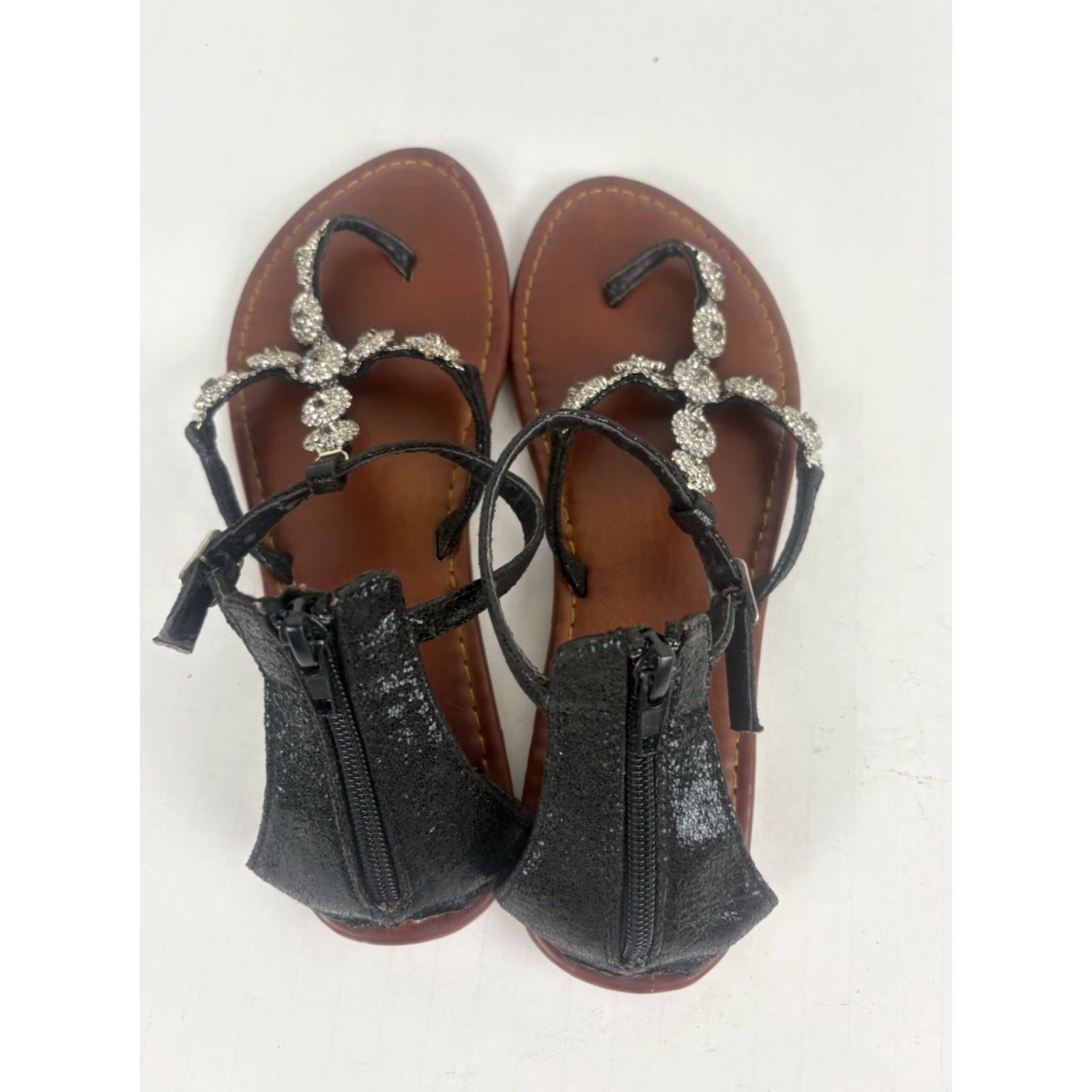 Vintage VINTAGE Unionbay Flats Women Size 8M Black Shimmering Rhinestones Casual Party Slip-On Size US 8 / IT 38 - 4 Thumbnail