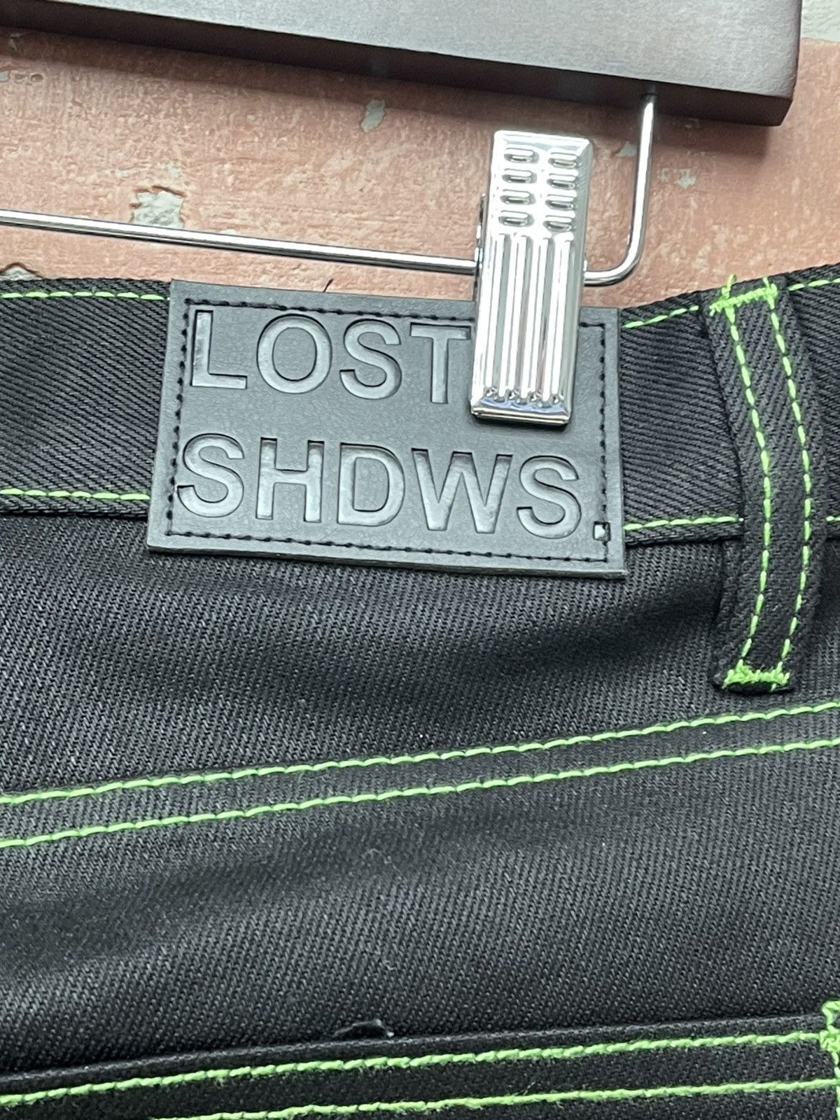 LOSTSHDWS Size 30 - LOSTSHDWS DRKSHDWS Green Outlined Denim Jean Size US 30 / EU 46 - 6 Thumbnail