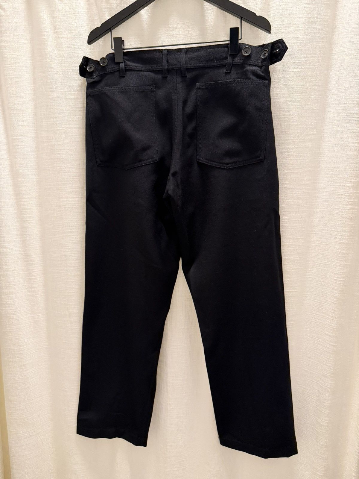 Comme des Garcons SHIRT Comme Des Garcons Shirt - Black Wide Wool Trousers - Size S Size US 30 / EU 46 - 3 Thumbnail