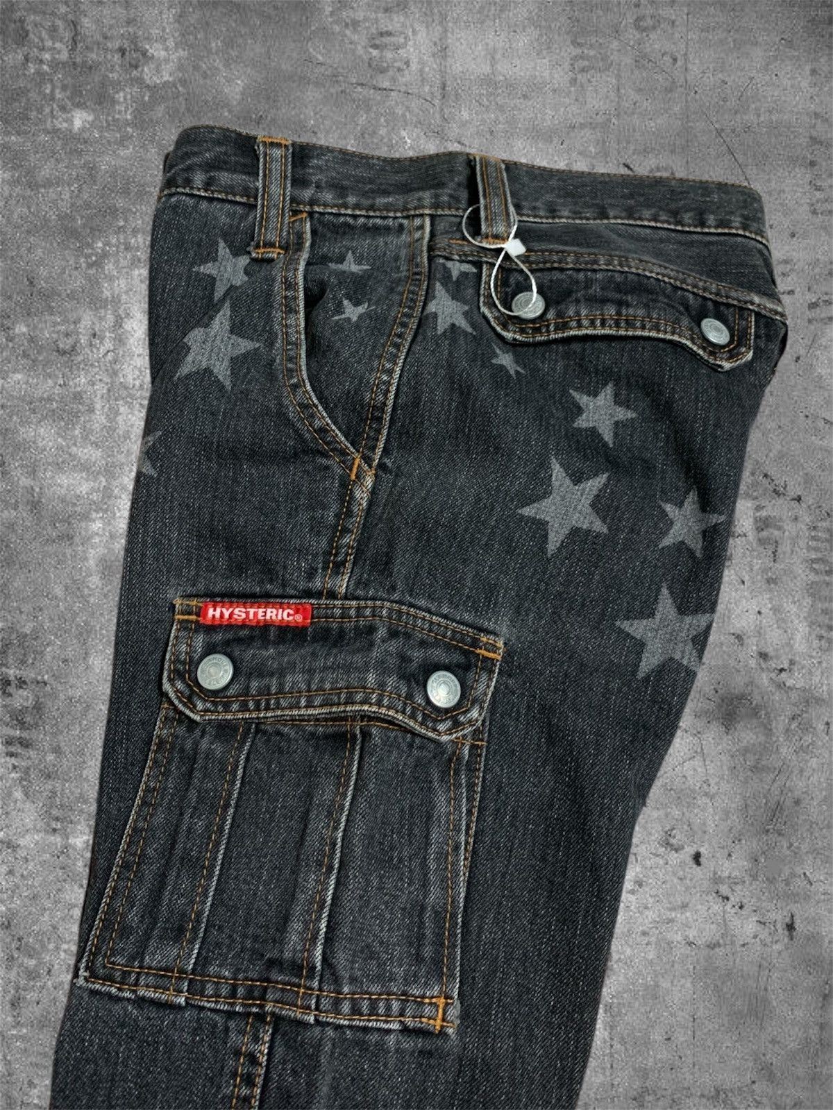 Hysteric Glamour hysteric Glamour flared cargo washed black denim pants Size US 30 / EU 46 - 3 Thumbnail