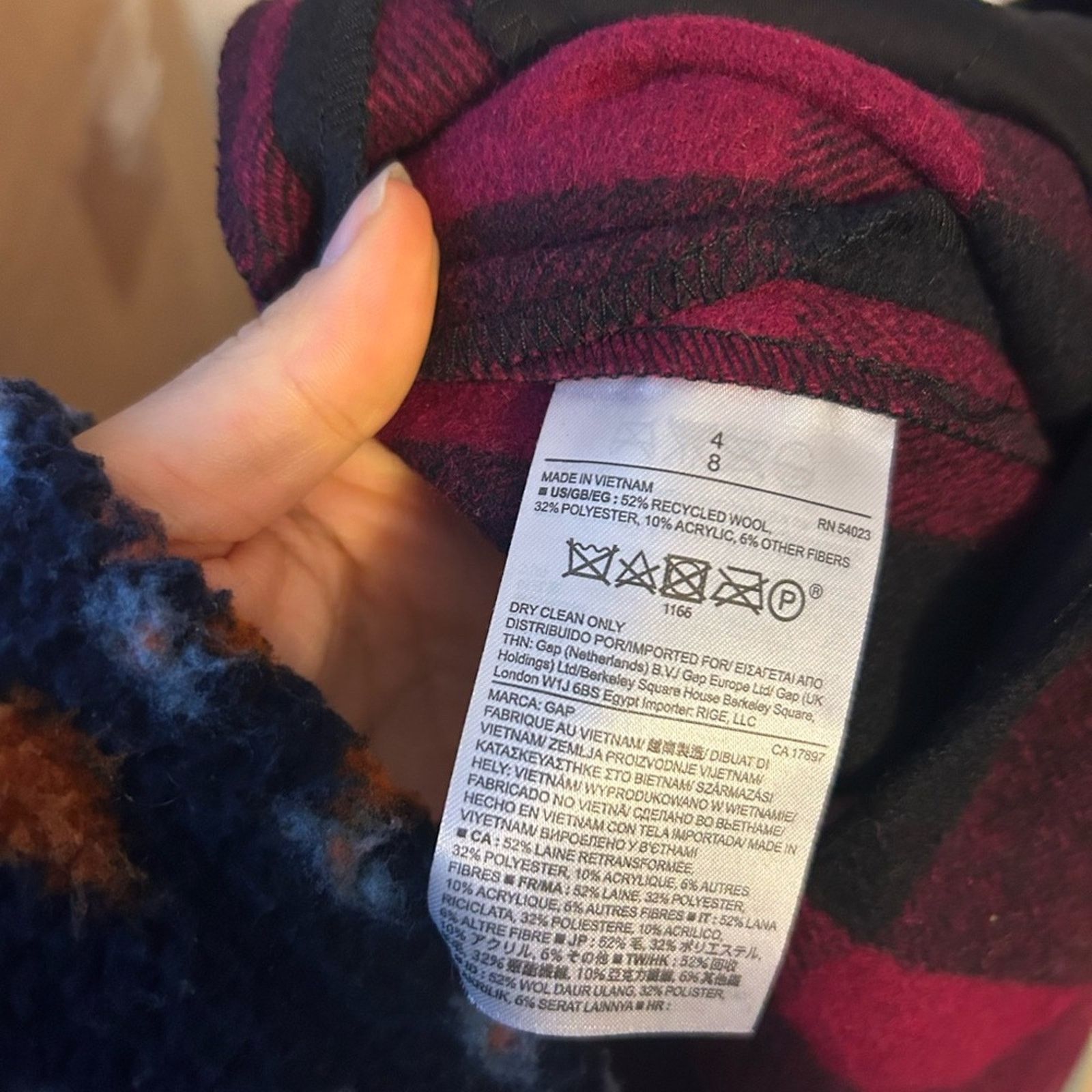 Gap Gap Pink Plaid Wool Mini Skirt Size 27" / US 4 / IT 40 - 6 Thumbnail