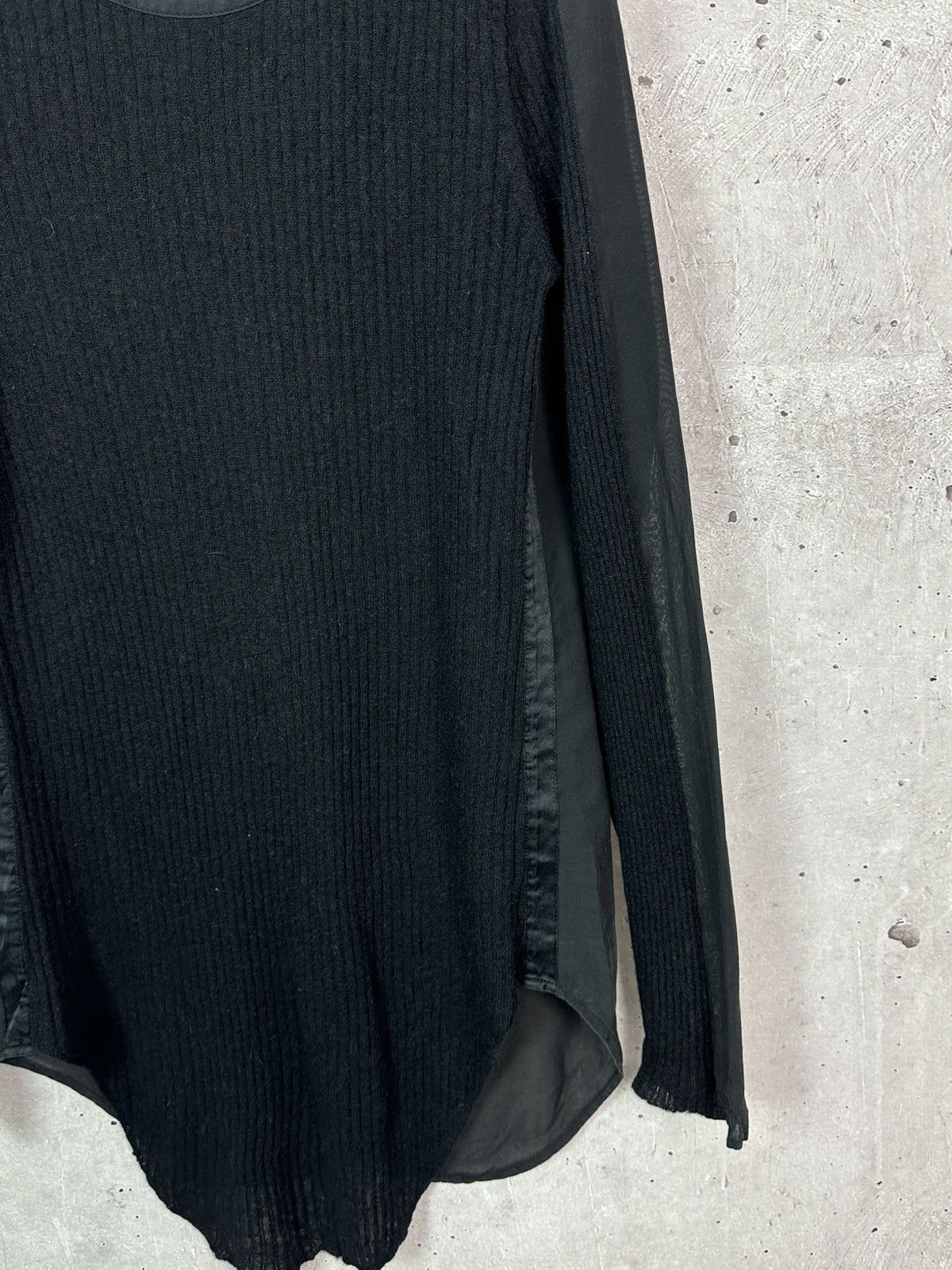 Rag & Bone × Vintage Rag&Bone Wool Silk Blended Black Ribbed Long Sleeve Sweater Size S / US 4 / IT 40 - 4 Thumbnail