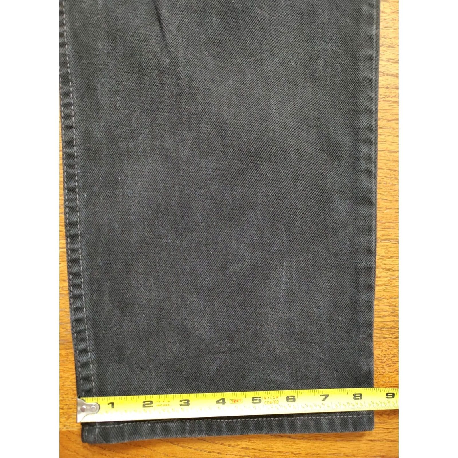 Levi's VINTAGE Levi's 550 Jeans Mens Relaxed Tapered Black Denim 34x35 36x36 Fit 550 Portal USA Logo 5-Pocket Jeans Mens Size US 36 / EU 52 - 8 Thumbnail