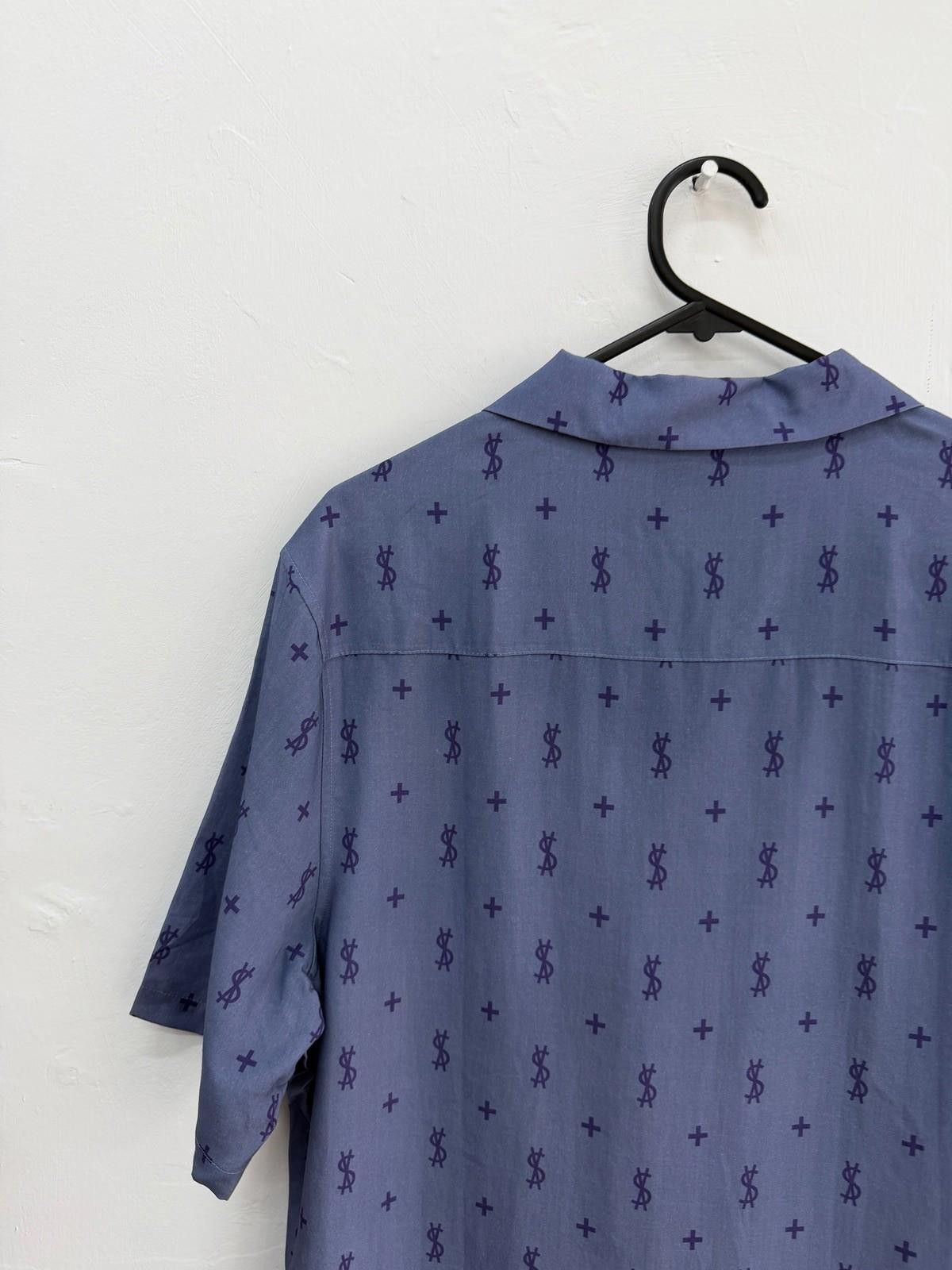 new ksubi medium m short sleeve resort shirt allstar blue 1