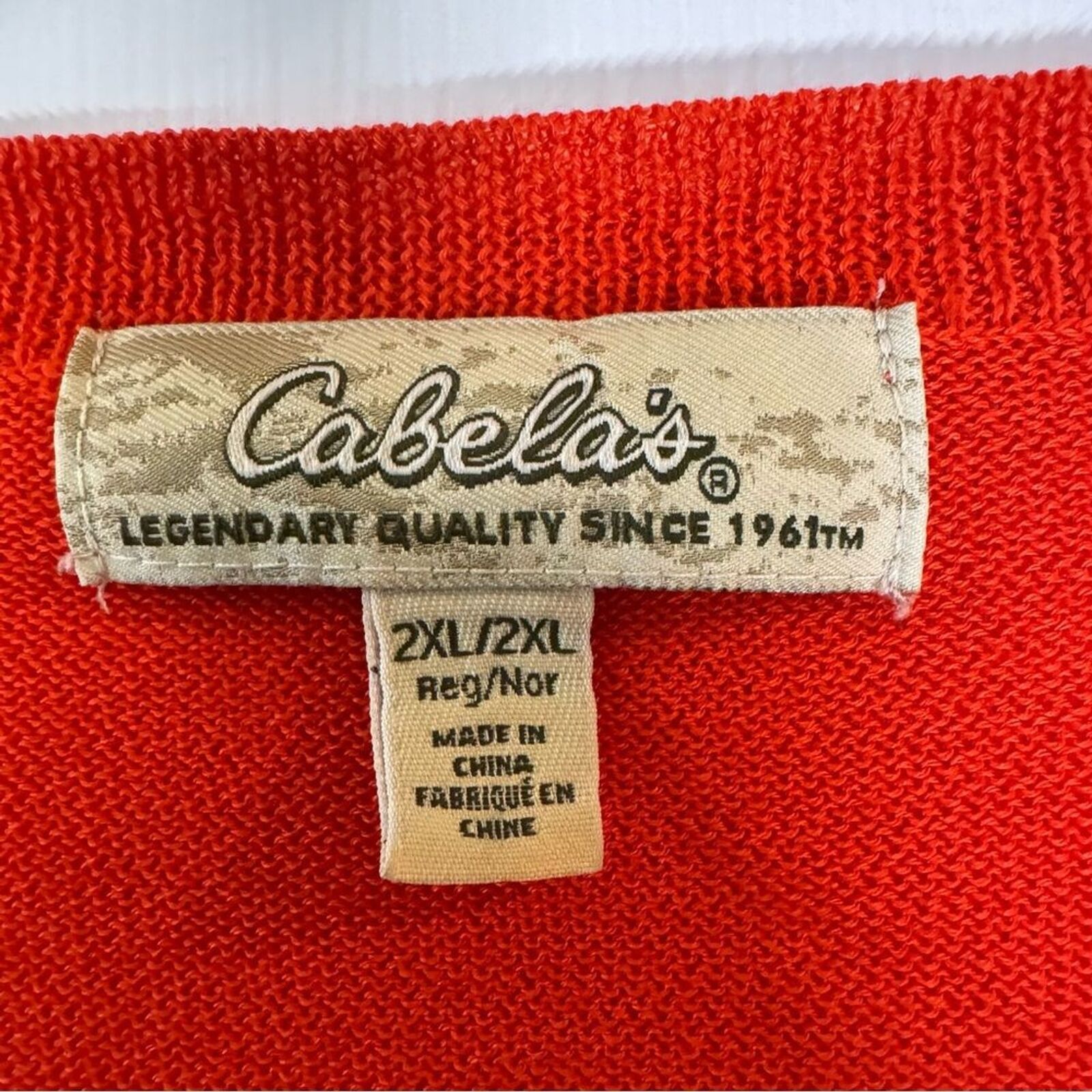 Cabelas Cabela’s V Neck Lightweight Sweater Women’s Size 2XL Size XXL / US 16-18 / IT 52-54 - 3 Thumbnail