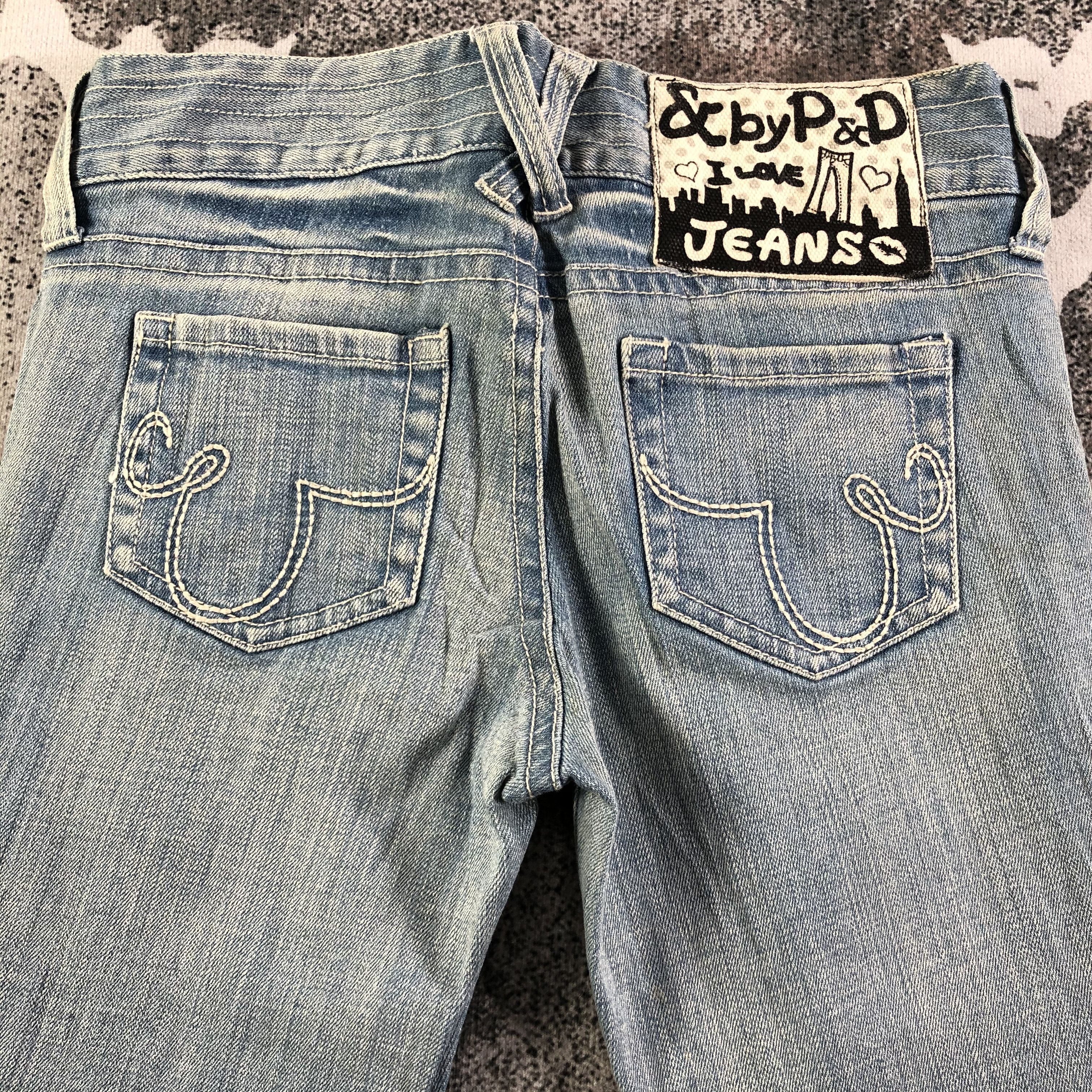 Japanese Brand Japanese Brand Medium Wash Flared Jeans KJ2068 Size 29" - 4 Thumbnail