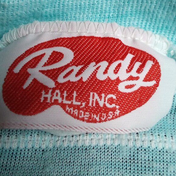 Vintage Vintage Randy Hall Striped Cable Knit Sweater Short Sleeve Size M / US 6-8 / IT 42-44 - 4 Thumbnail