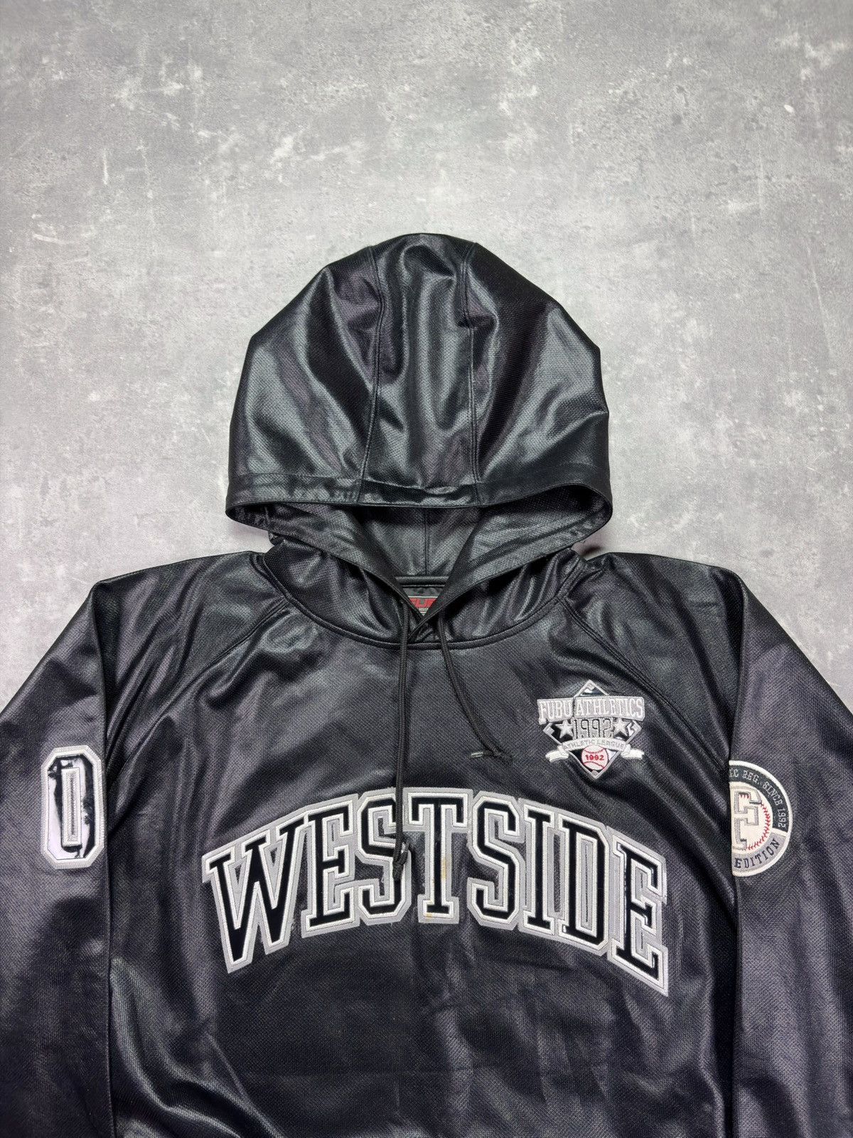 Fubu 90s/00s Fubu Westside Big Logo Baggy Hoodie XXL Rare Size US XL / EU 56 / 4 - 7 Thumbnail