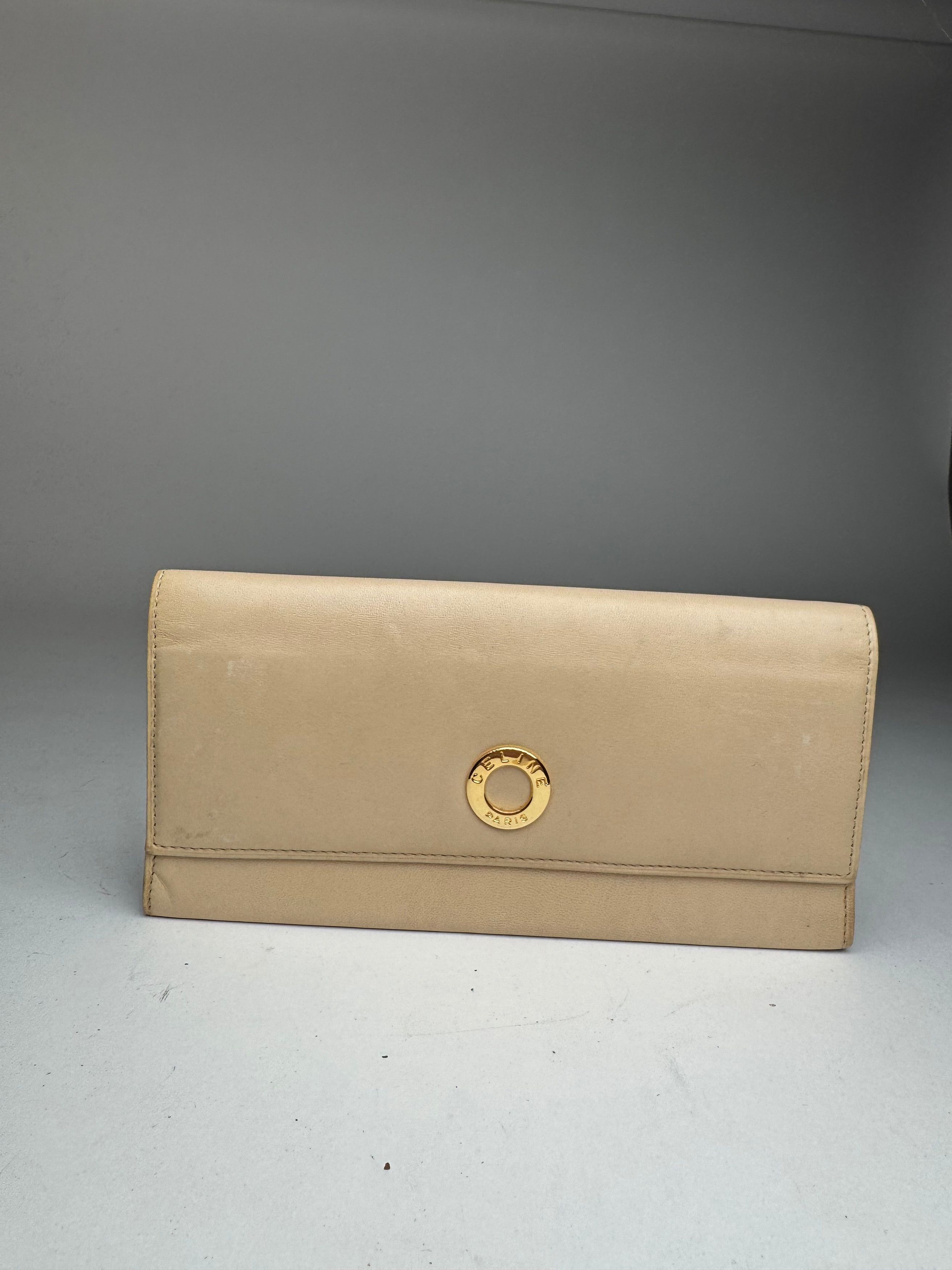 Celine Vintage Paris Leather wallet white Size ONE SIZE - 1 Thumbnail