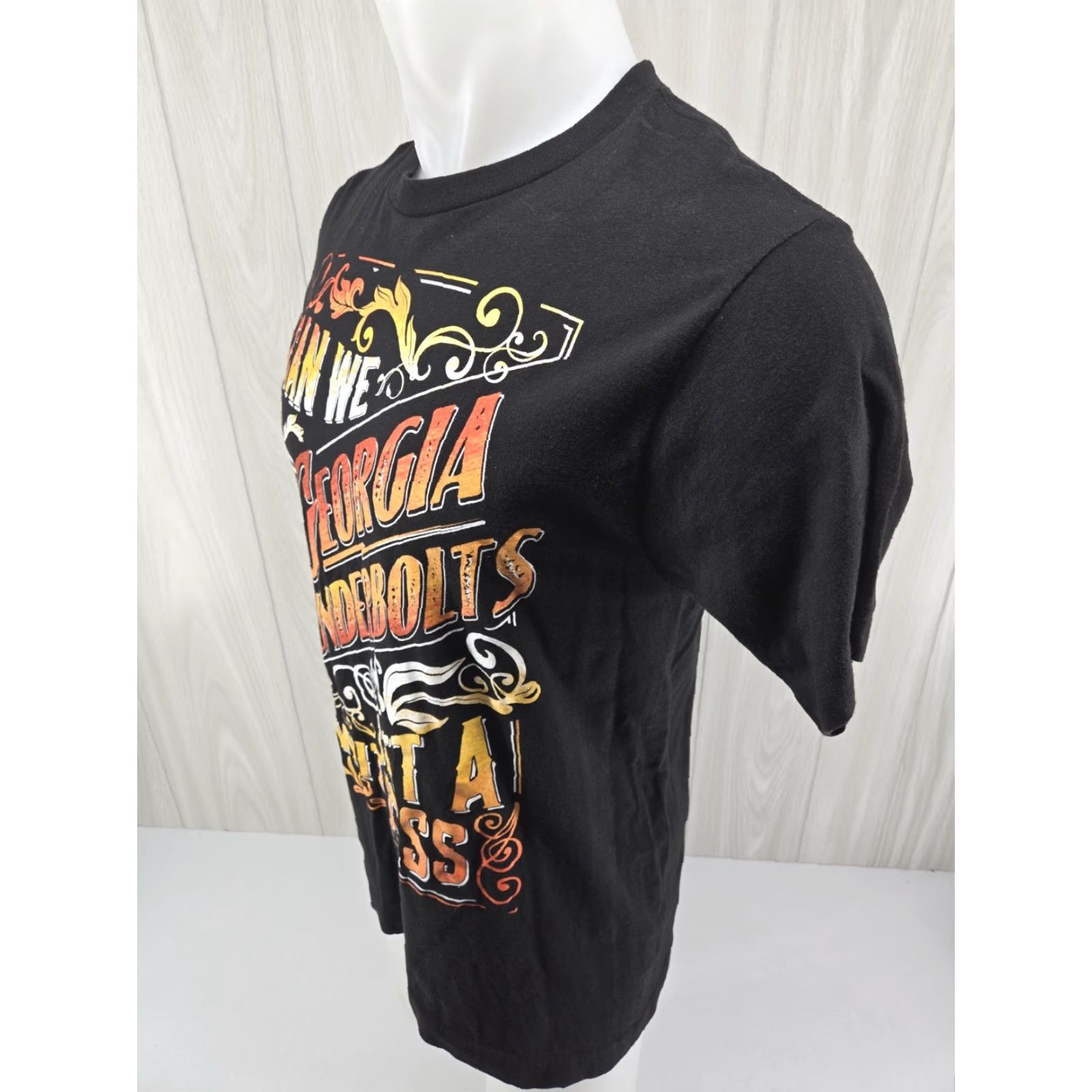 Tultex VINTAGE The Georgia Thunderbolts Can We Get A Witness T Shirt Black Cotton M Mens Short Sleeve Crew Neck 2020-2029 Tultex Sportsman All Seasons Size US M / EU 48-50 / 2 - 5 Thumbnail