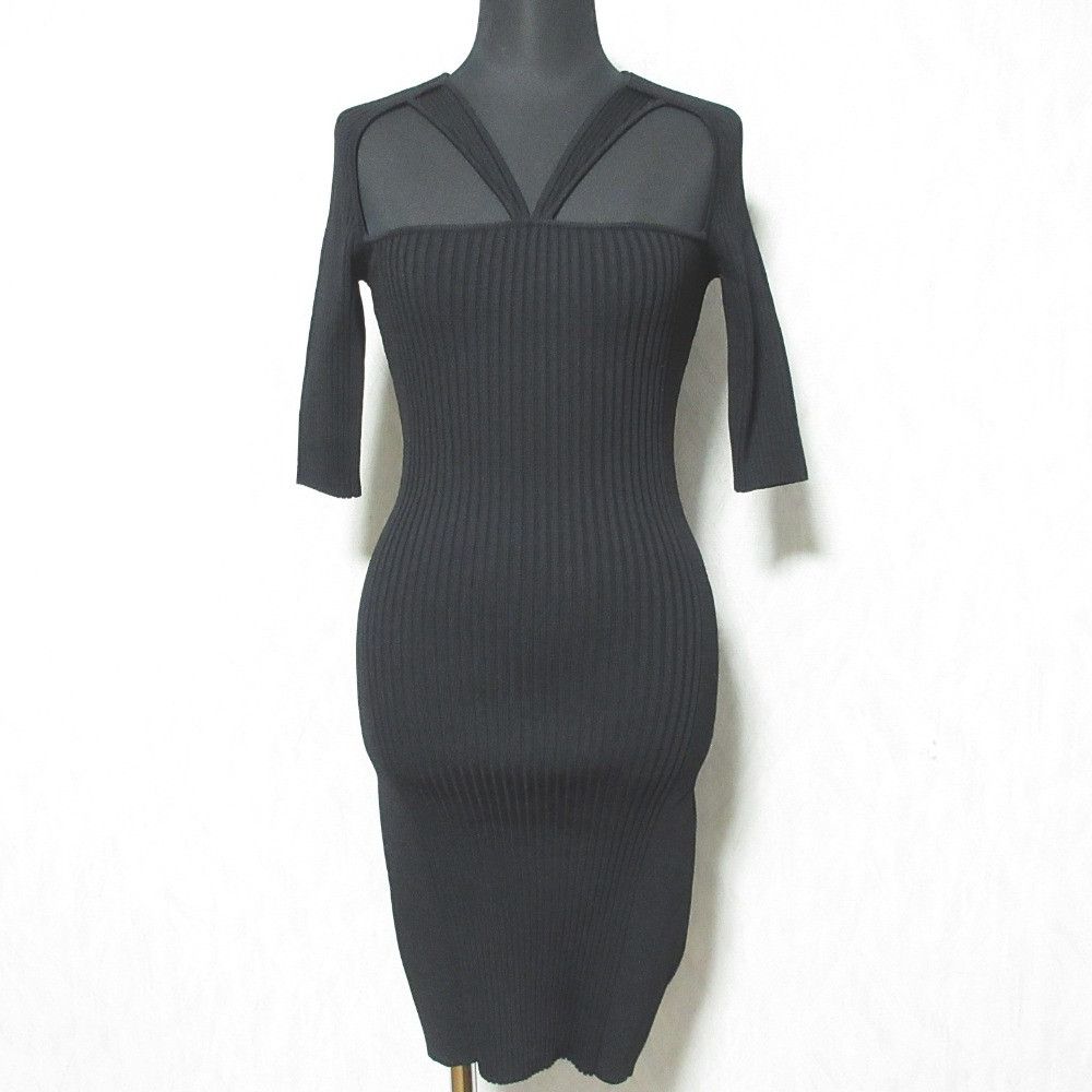 black knit shirt dress Club Monaco main image 1