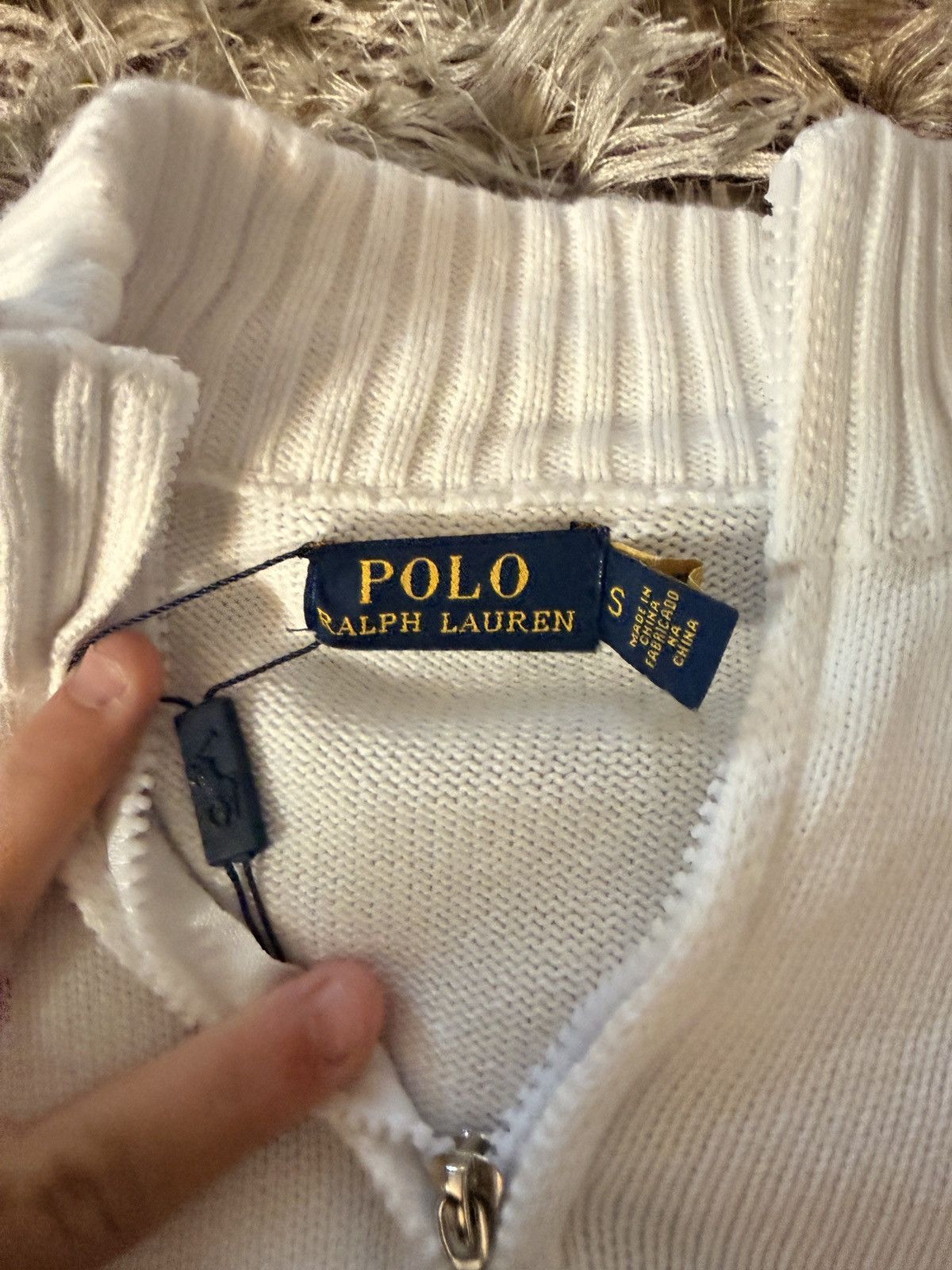 Polo quarter zip sweater