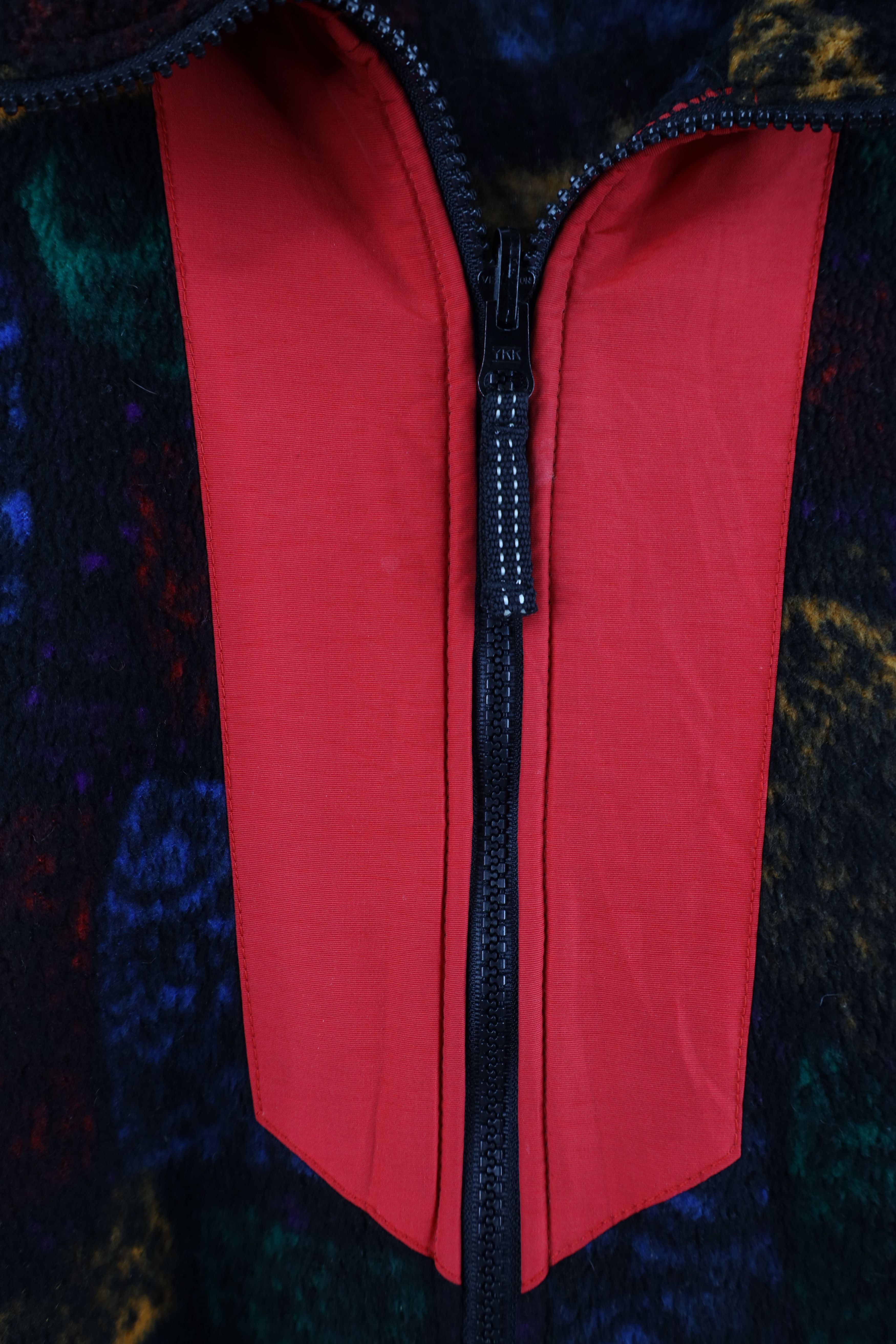 Vintage Vintage 90s Streetwear Geometric Fleece Full Zip Jacket Size US XL / EU 56 / 4 - 4 Thumbnail