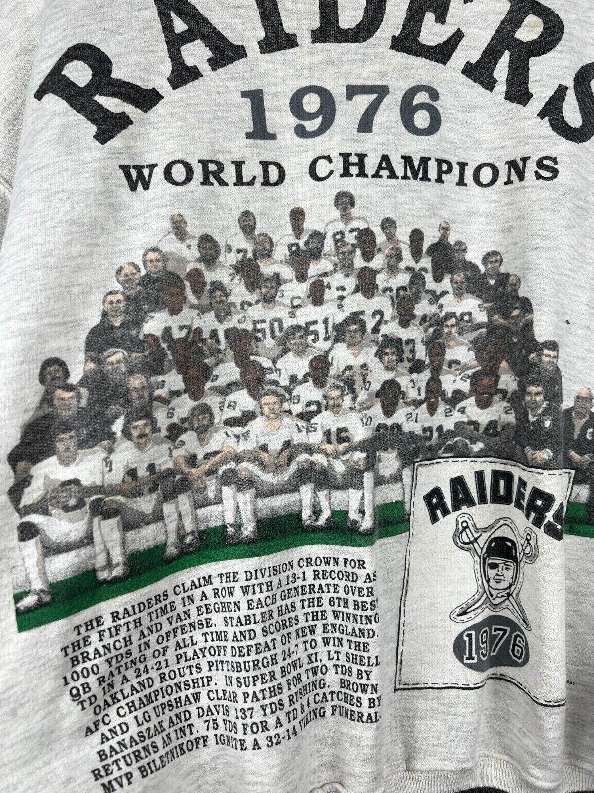 NFL × Vintage 1991 Long Gone Vintage Oakland Raiders Snap Jacket Cotton Size US XL / EU 56 / 4 - 6 Thumbnail