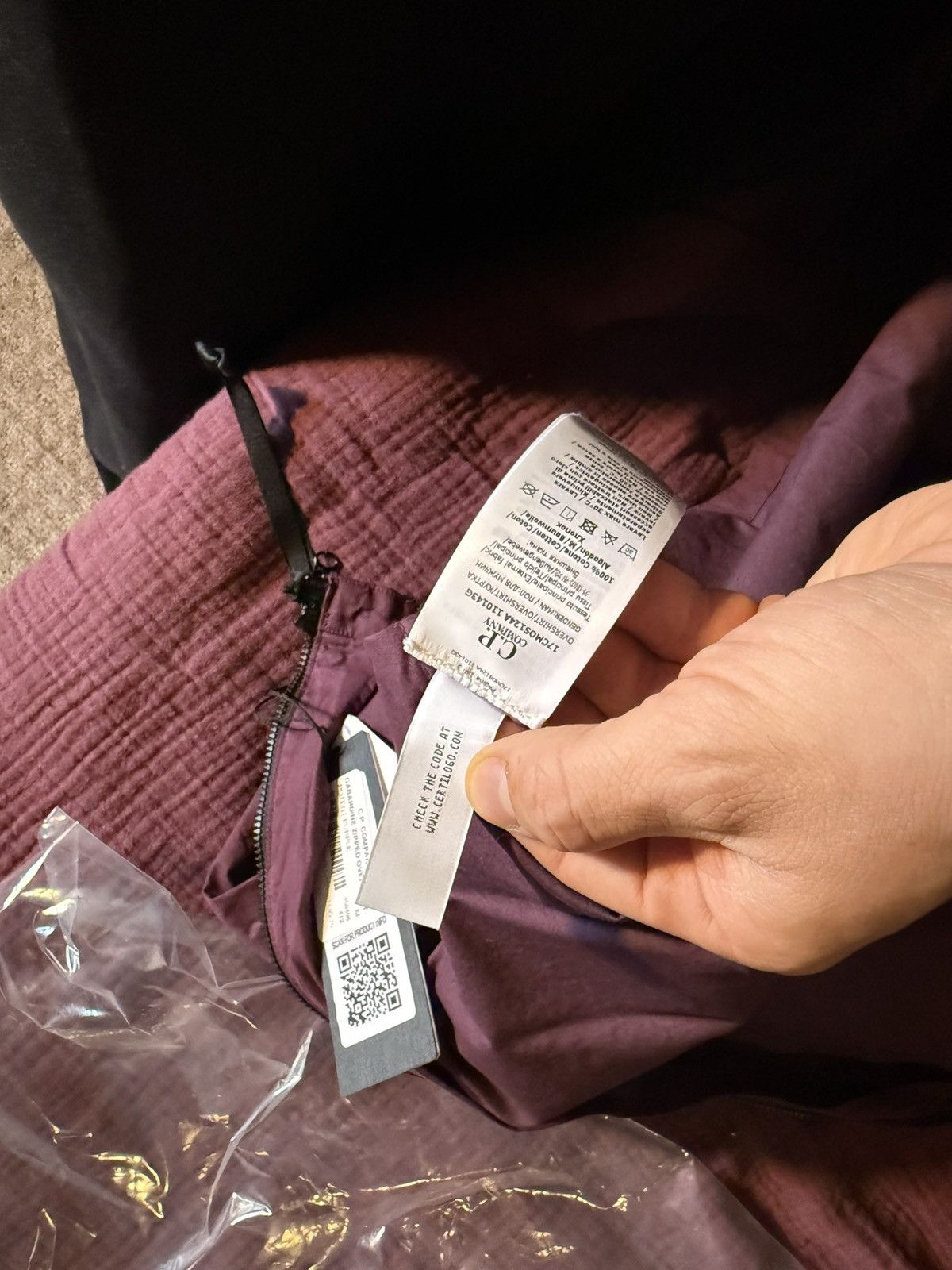 C.P Company ORGANIC GABARDINE FULL ZIP OVERSHIRT