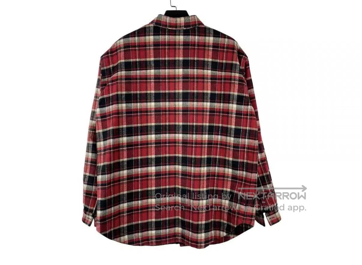 Balenciaga Red Plaid Long Sleeve Button-Up Shirt Size M. Size US M / EU 48-50 / 2 - 2 Thumbnail