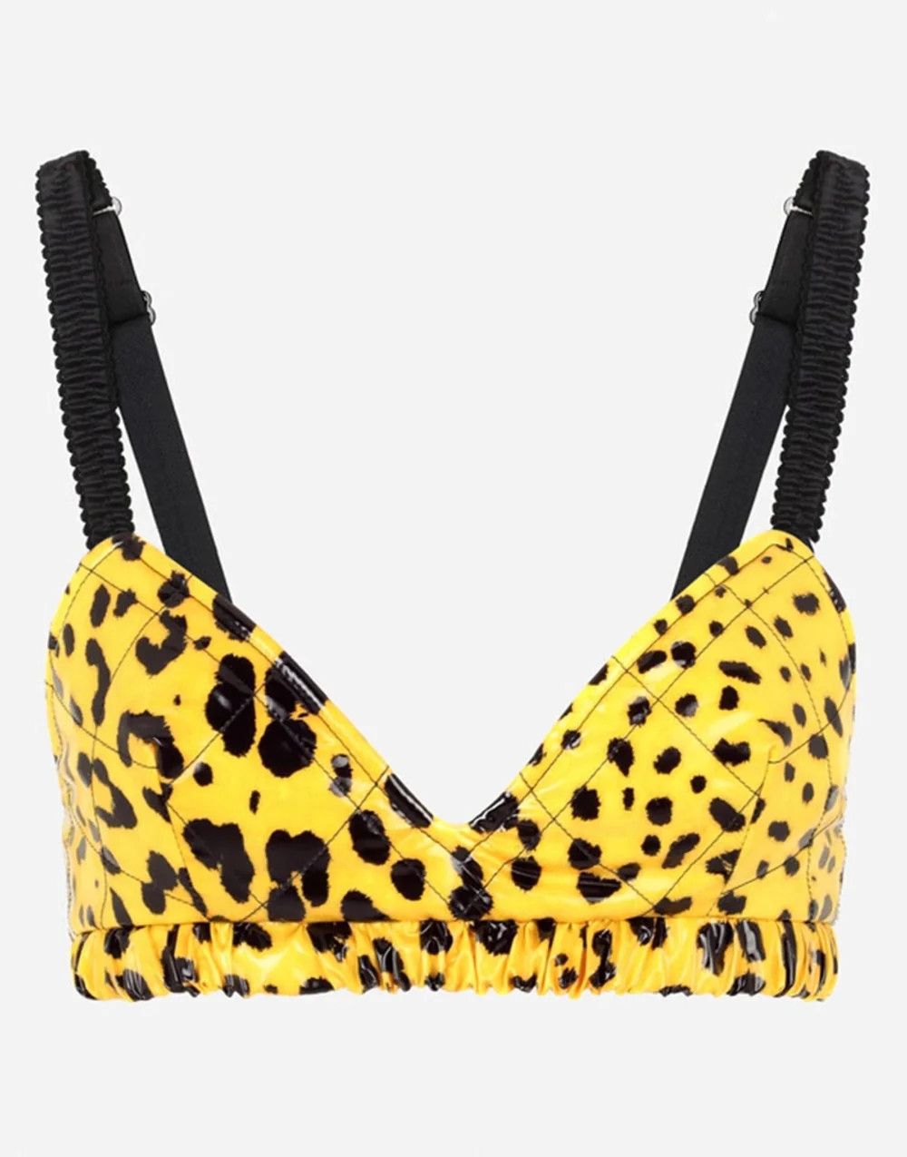 o1y0925 Crop Top in Yellow/Black