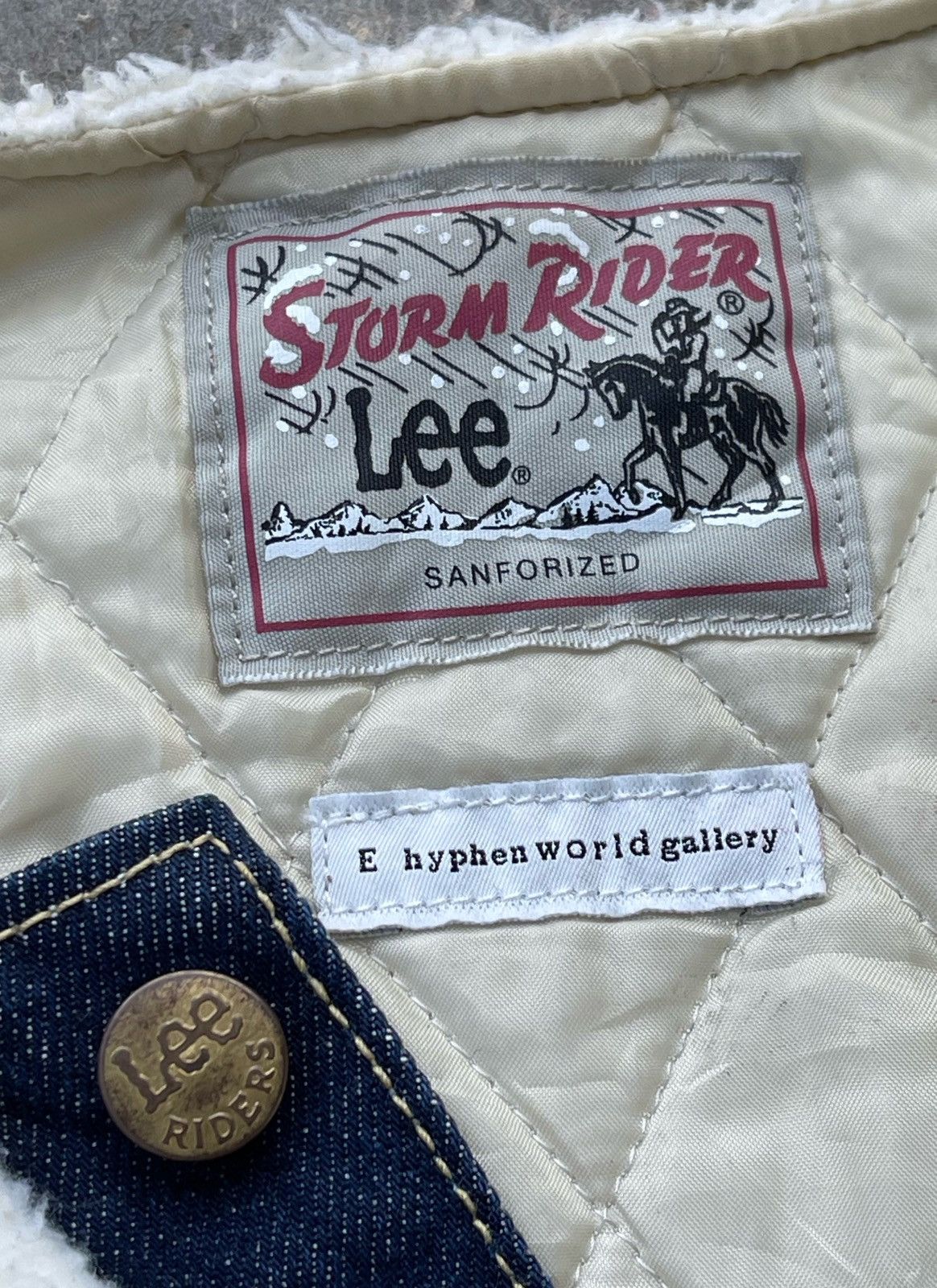 Issey Miyake × Lee 🔥Vintage Lee Storm Rider Sherpa x Denim Jacket Size M / US 6-8 / IT 42-44 - 12 Thumbnail