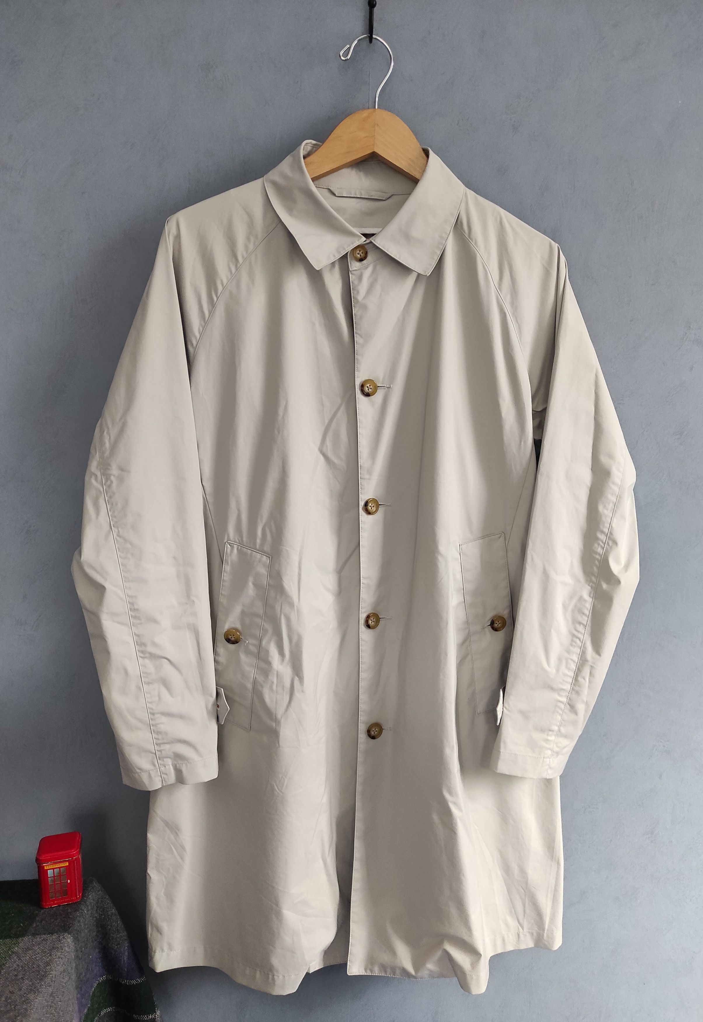 image of Beams Plus Beams Lightweight Trench in White, Men's (Size Large)