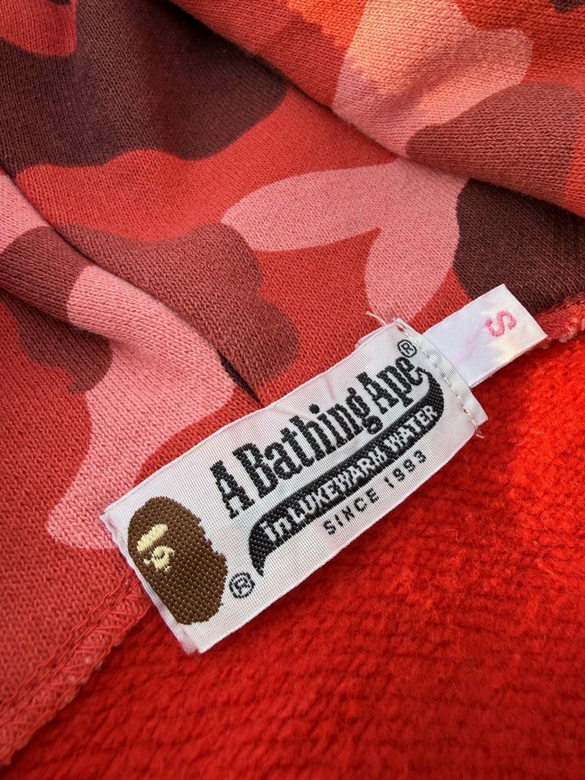 Bape Bape Red camo full zip hoodie Size S / US 4 / IT 40 - 11 Thumbnail