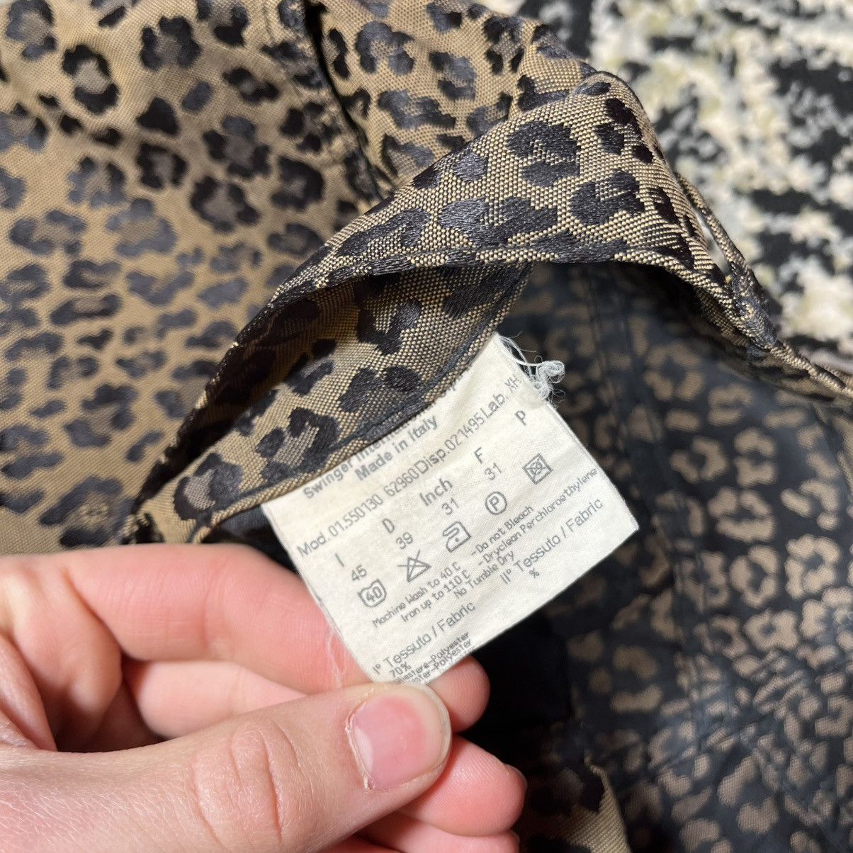 Fendi Vintage Monogram Y2K Luxury Fendi Jeans Leopard Print Pants Size 31" - 13 Thumbnail