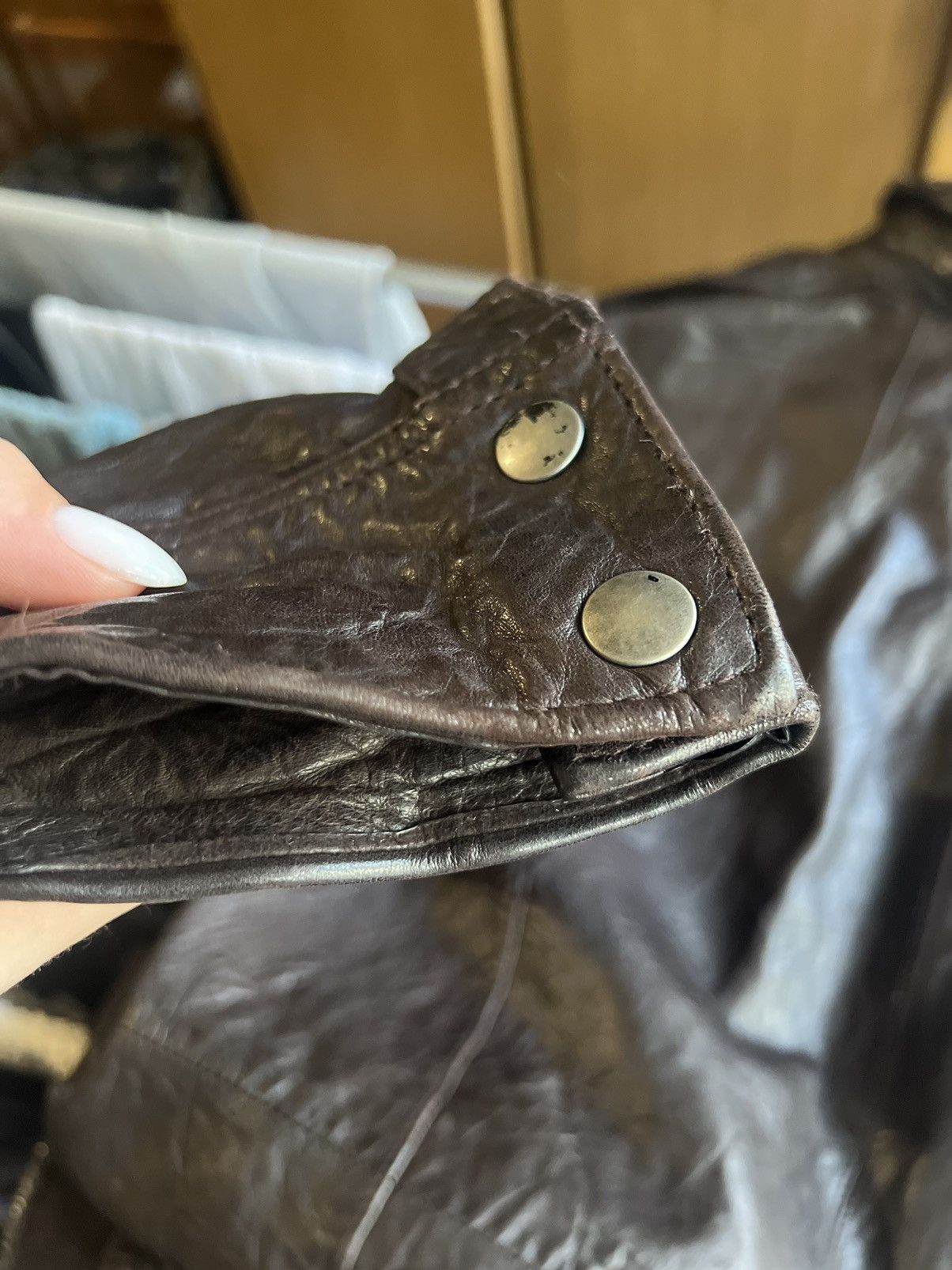 Allsaints Allsaints Enemy Leather Shirt Jacket Brown Men Size M Size US M / EU 48-50 / 2 - 25 Thumbnail