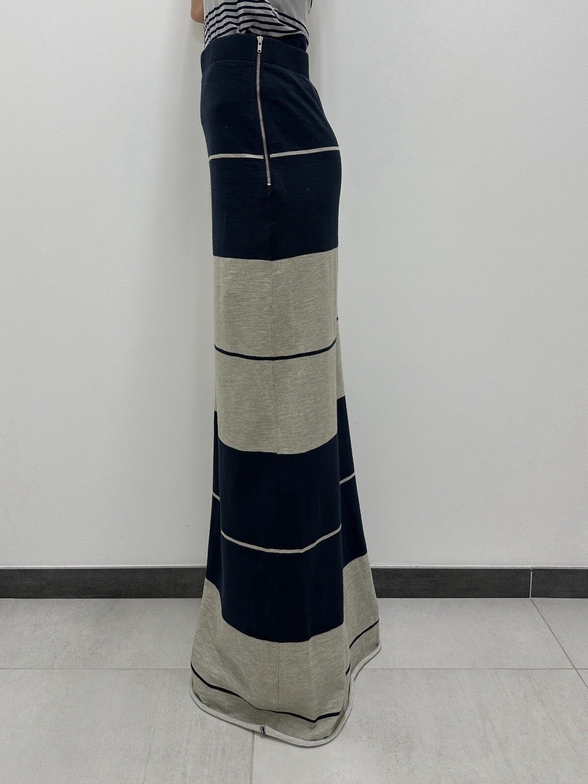 Acne Studios ACNE Nico F Striped Paw11 Long Skirt Maxi Cotton Blend Size 27" / US 4 / IT 40 - 3 Thumbnail