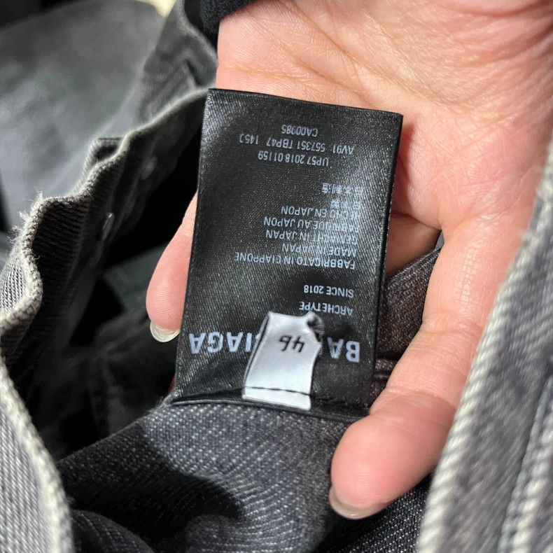 Balenciaga Balenciaga latest gray back logo washed denim jacket-2506 Size US M / EU 48-50 / 2 - 7 Thumbnail