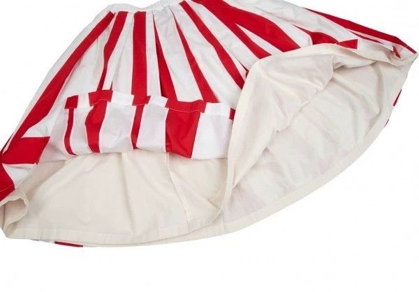 Other Comme des Garcons size S Red retro stripe overskirt Size 23" - 4 Thumbnail