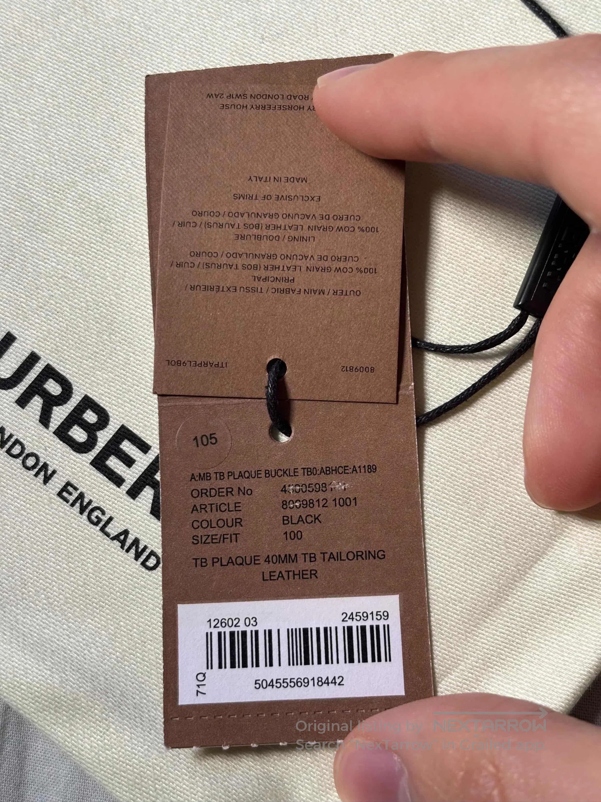 Burberry Burberry TB Monogram Belt . Size ONE SIZE - 4 Thumbnail