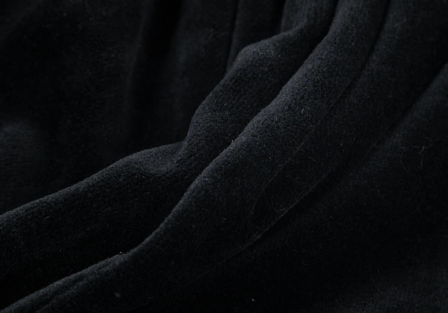Jean Paul Gaultier Velvet Pile Side-Opening Pants in Black, Size 48 Size US 32 / EU 48 - 9 Thumbnail