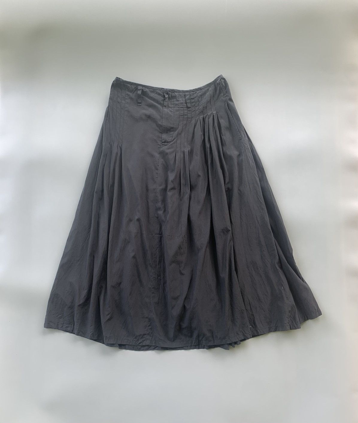 Yohji Yamamoto Y’s YOHJI YAMAMOTO SILK&COTTON CHARCOAL SKIRT Size 30" / US 8 / IT 44 - 1 Thumbnail