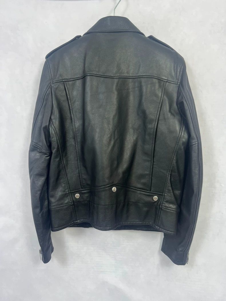 Saint Laurent Paris Saint Laurent Black Leather Biker Jacket- Size US L / EU 52-54 / 3 - 2 Thumbnail