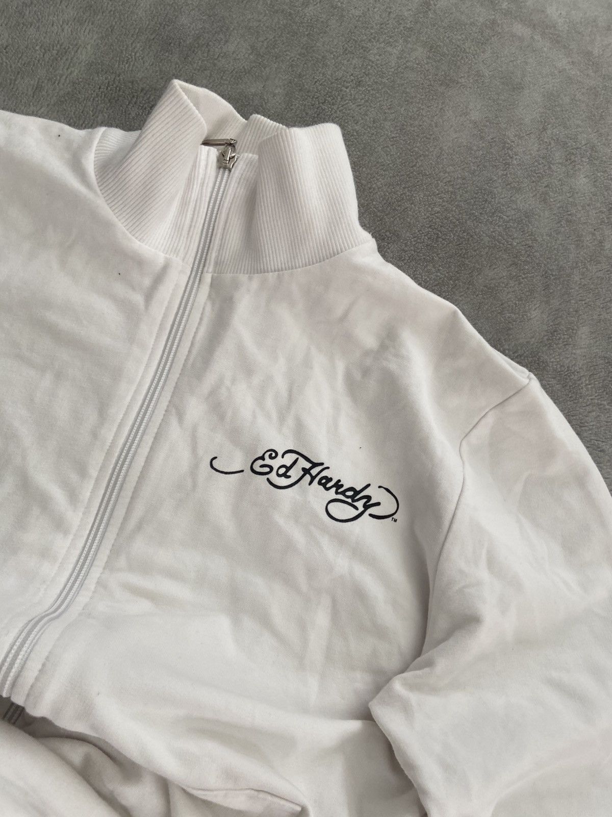 Designer × Ed Hardy Ed hardy streetwear ZIP sweatshirt skull y2k drain slay c Size S / US 4 / IT 40 - 5 Thumbnail