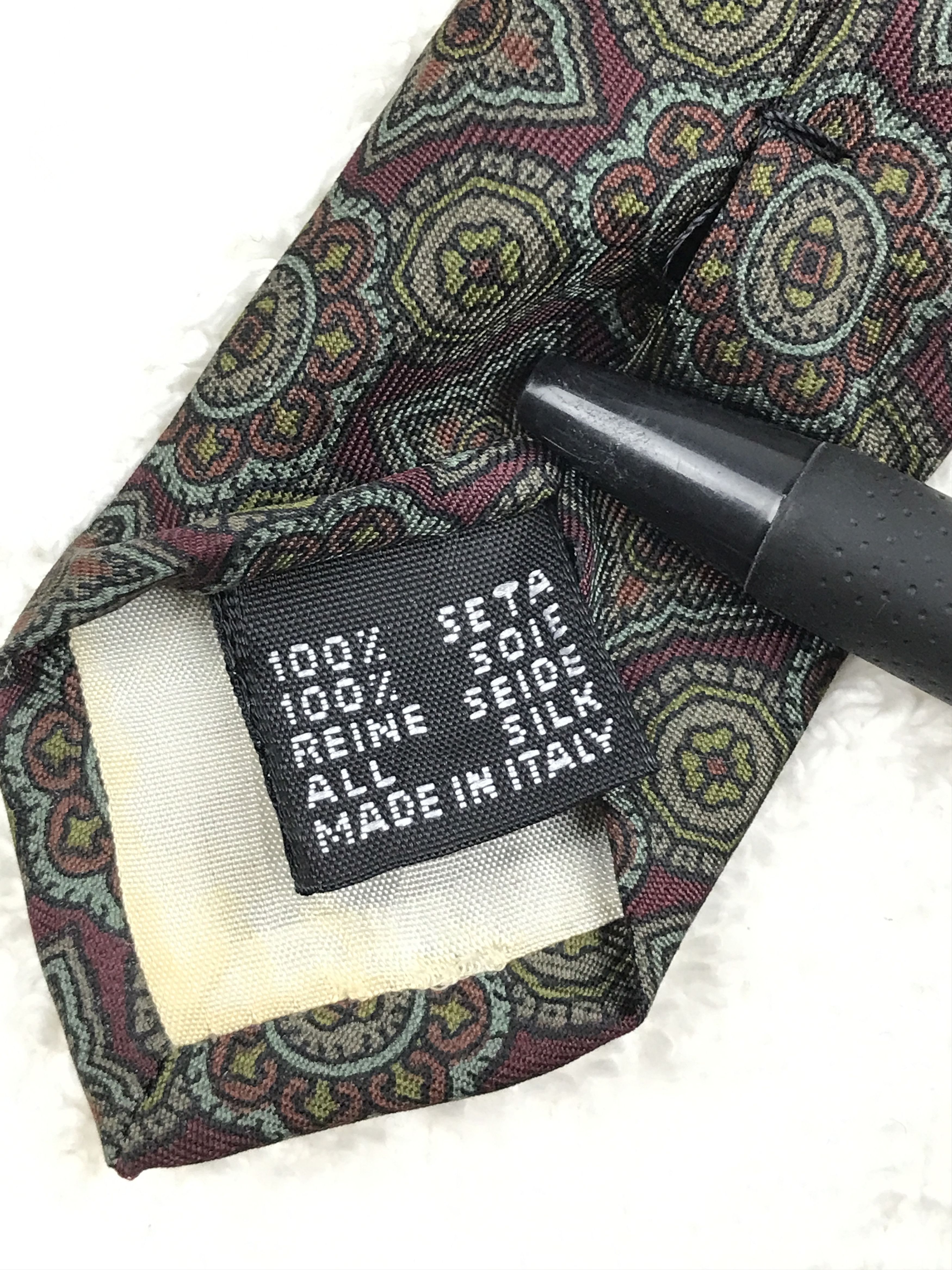 Vintage Vintage Bruno Gabrieli Silk Necktie Size ONE SIZE - 7 Thumbnail