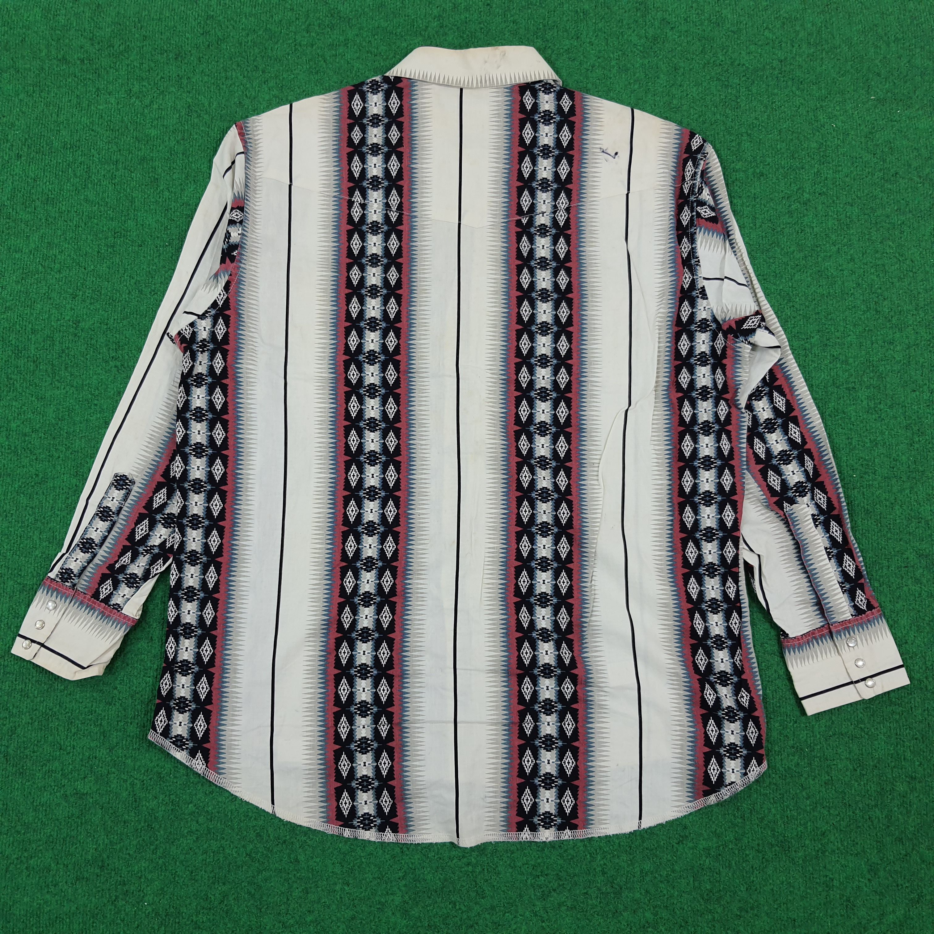 Vintage × Wrangler Vintage Wrangler Western Heritage Outdoor Fashion Shirt Size US XL / EU 56 / 4 - 3 Thumbnail