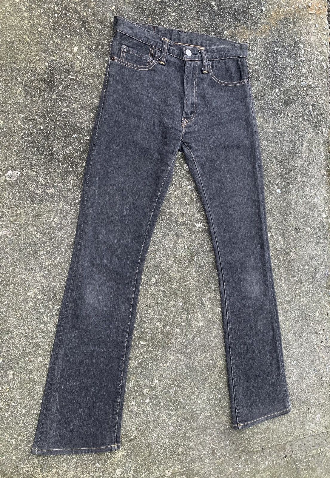 Alchemist Alchemist Fab Four Flare Stretching Leather Patch jeans Size US 27 - 4 Thumbnail